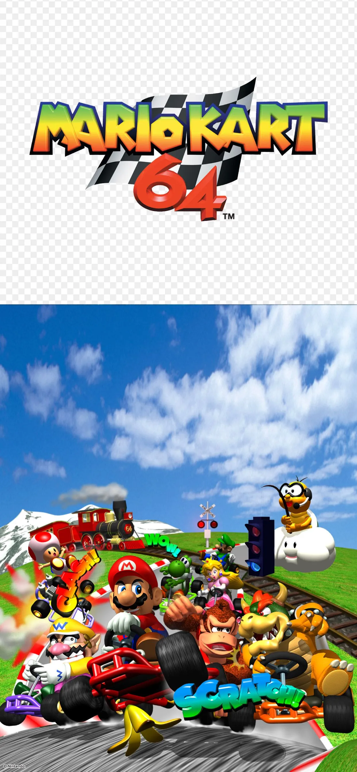 Wallpaper։ Mario Kart 64™, Nintendo, Free Download, Borrow, and Streaming, Internet Archive