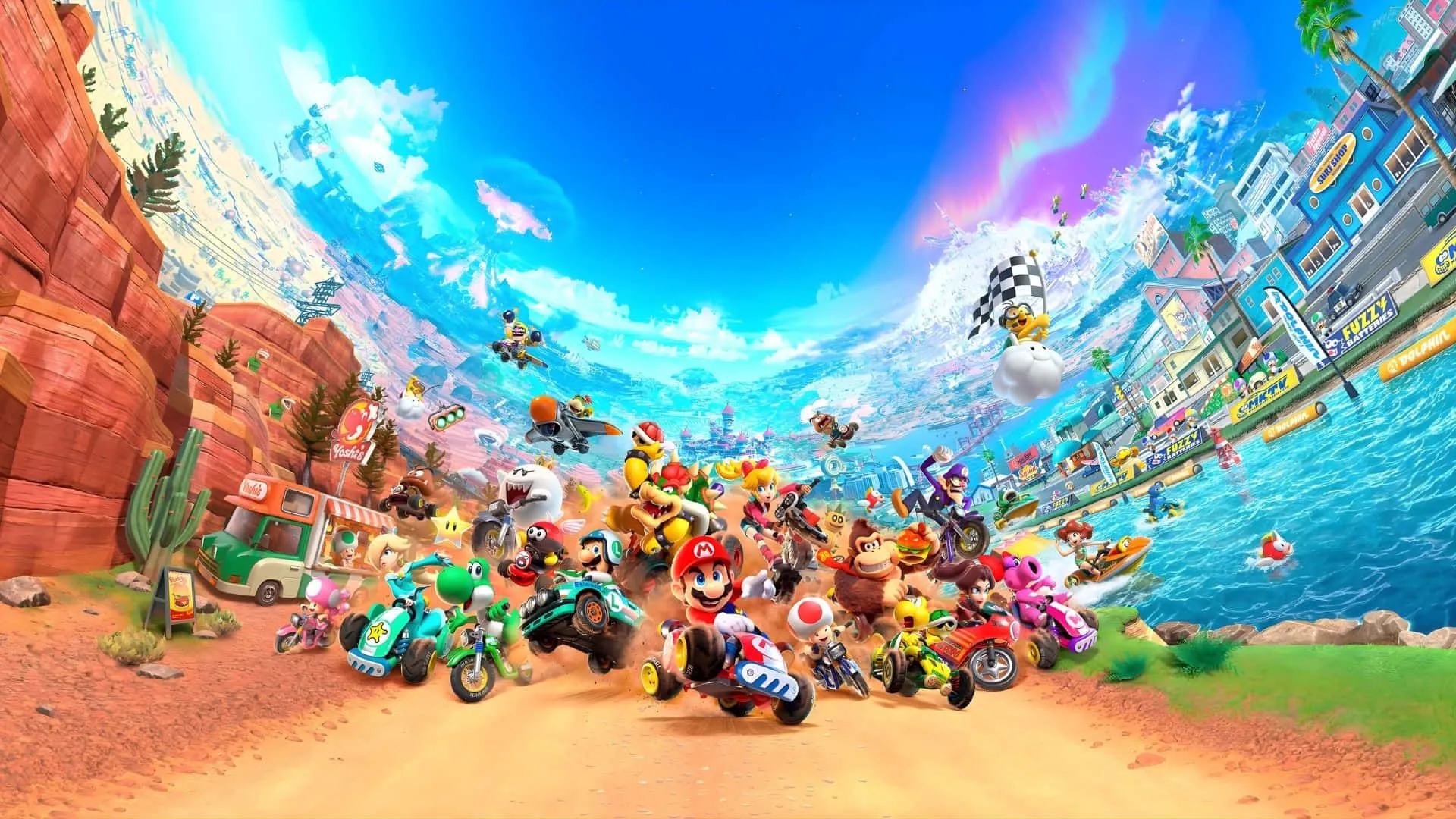 Mario Kart World Wallpaper