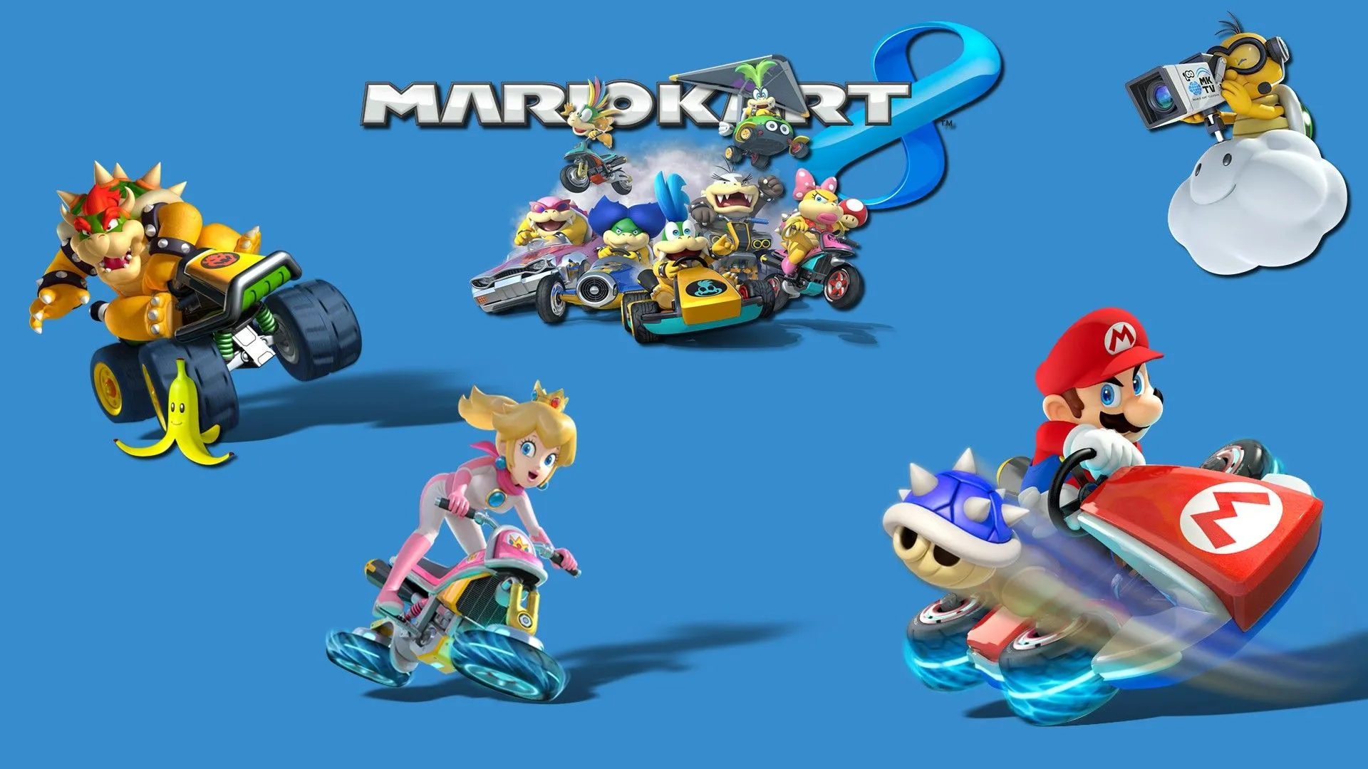 Mario Kart 8, Video Games, Toad (character), Mario Bros., Princess Peach, Nintendo Wallpaper HD / Desktop and Mobile Background