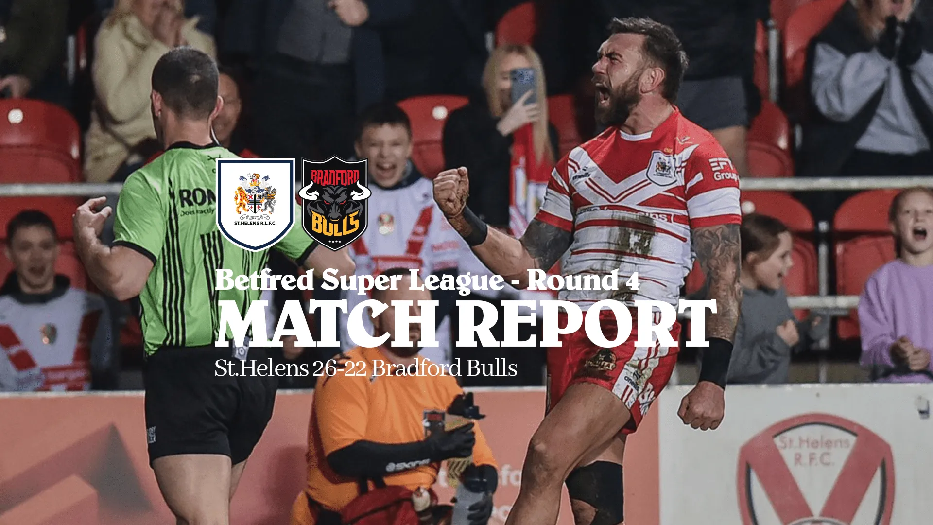 Saints edge tight contest against the Bulls. St.Helens R.F.C