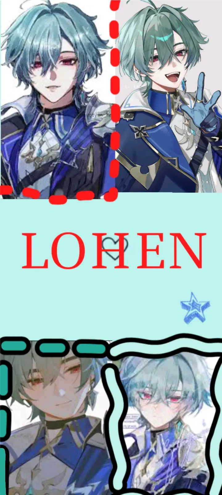 Linnea and Lohen wallpaper i made Genshin Impact