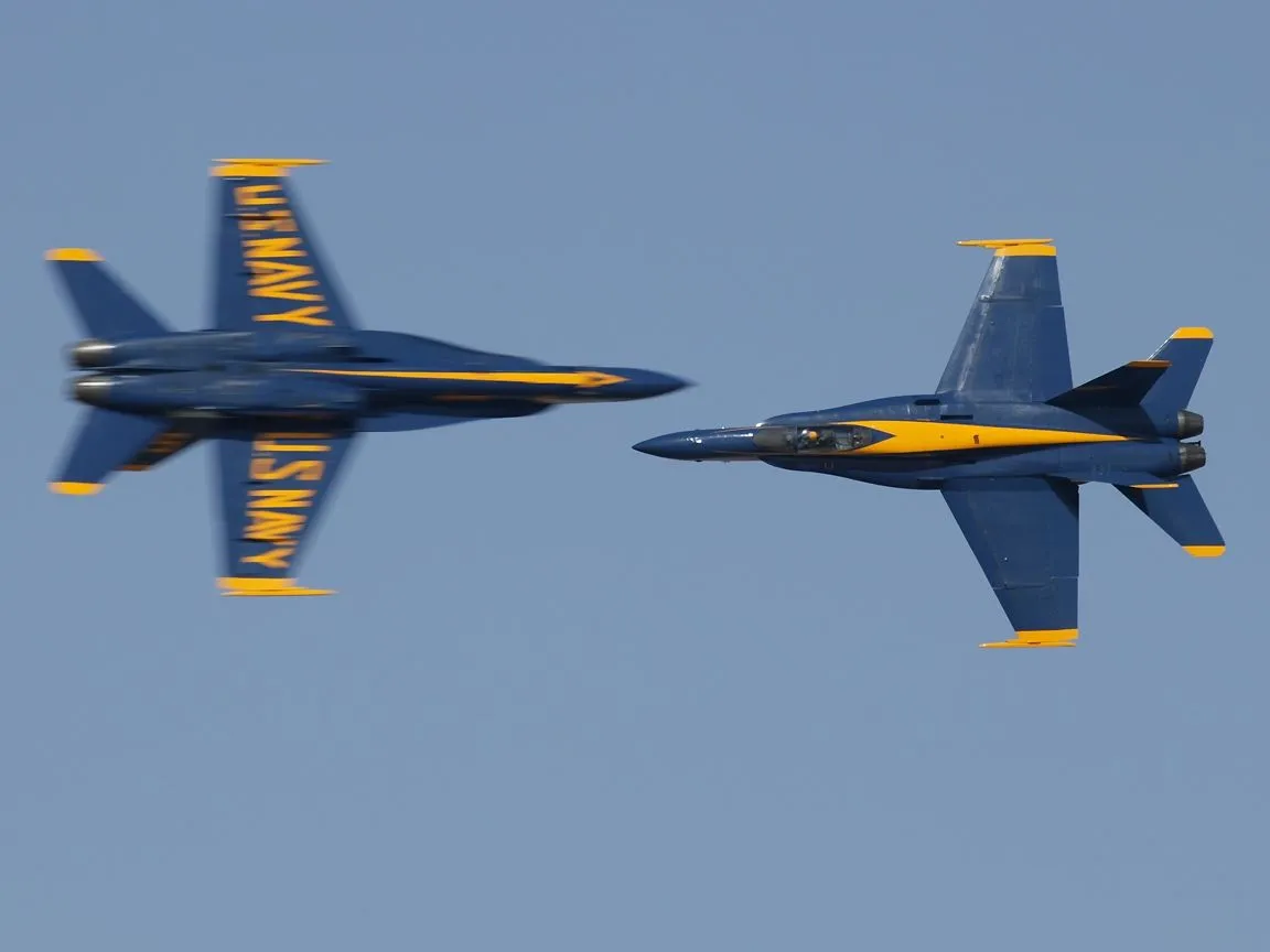 Blue Angel and Thunderbird Wallpaper