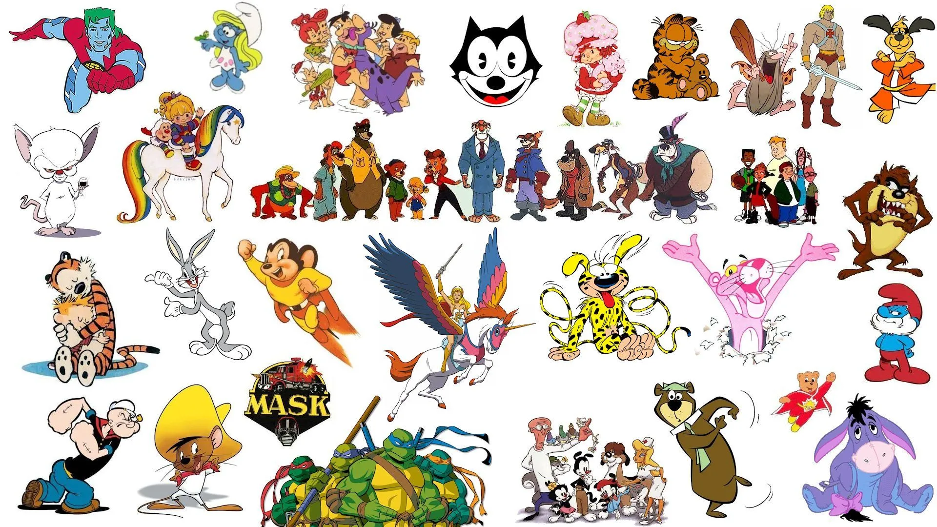 Ultimate Cartoon Crossover HD: Flintstones, Looney Tunes, He Man & Classic TV Iconx1080