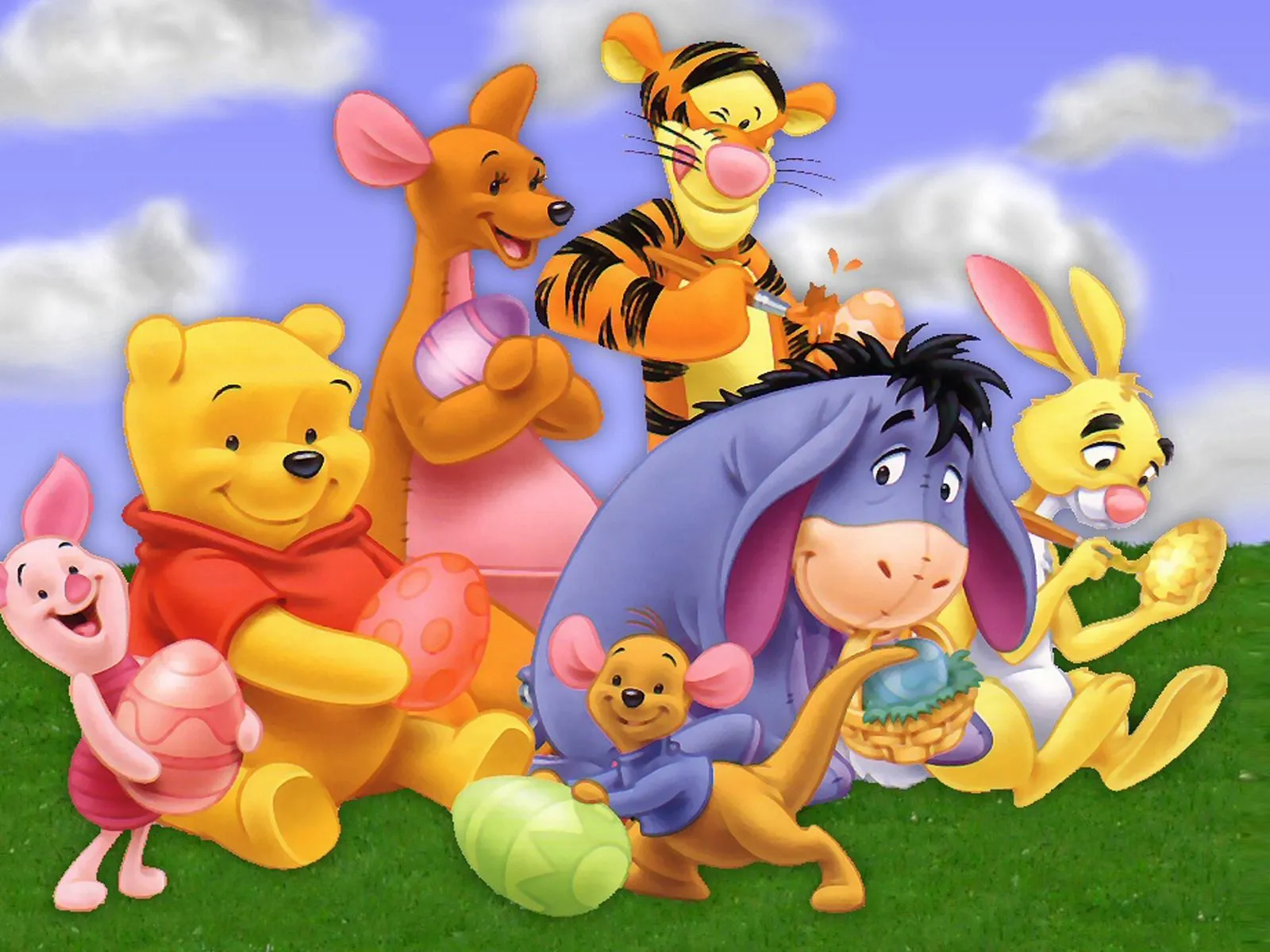 Winnie The Pooh Cartoon Character Desktop Wallpaper Second Series