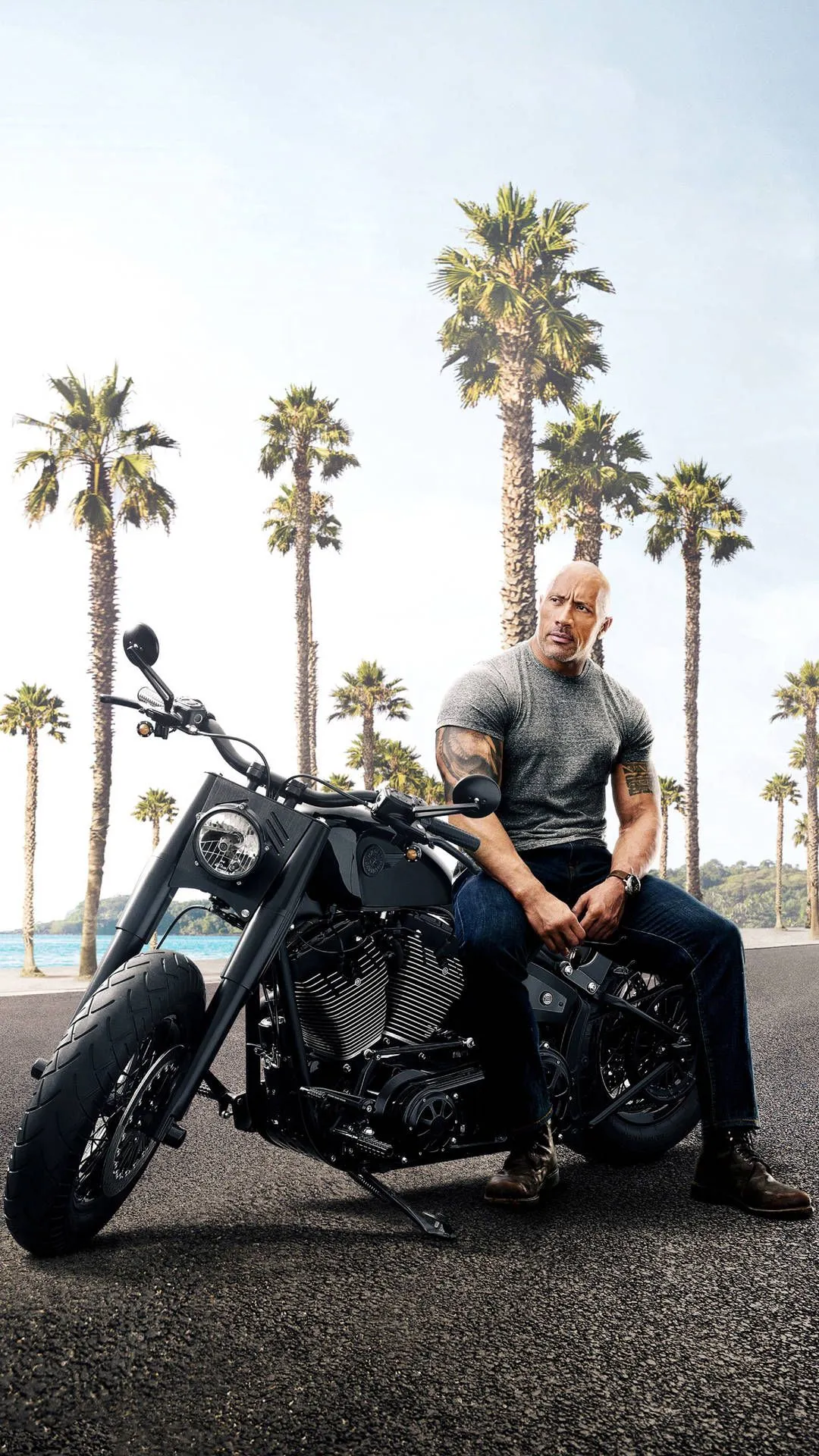 Download Dwayne Johnson In Hobbs And Shaw Wallpaper