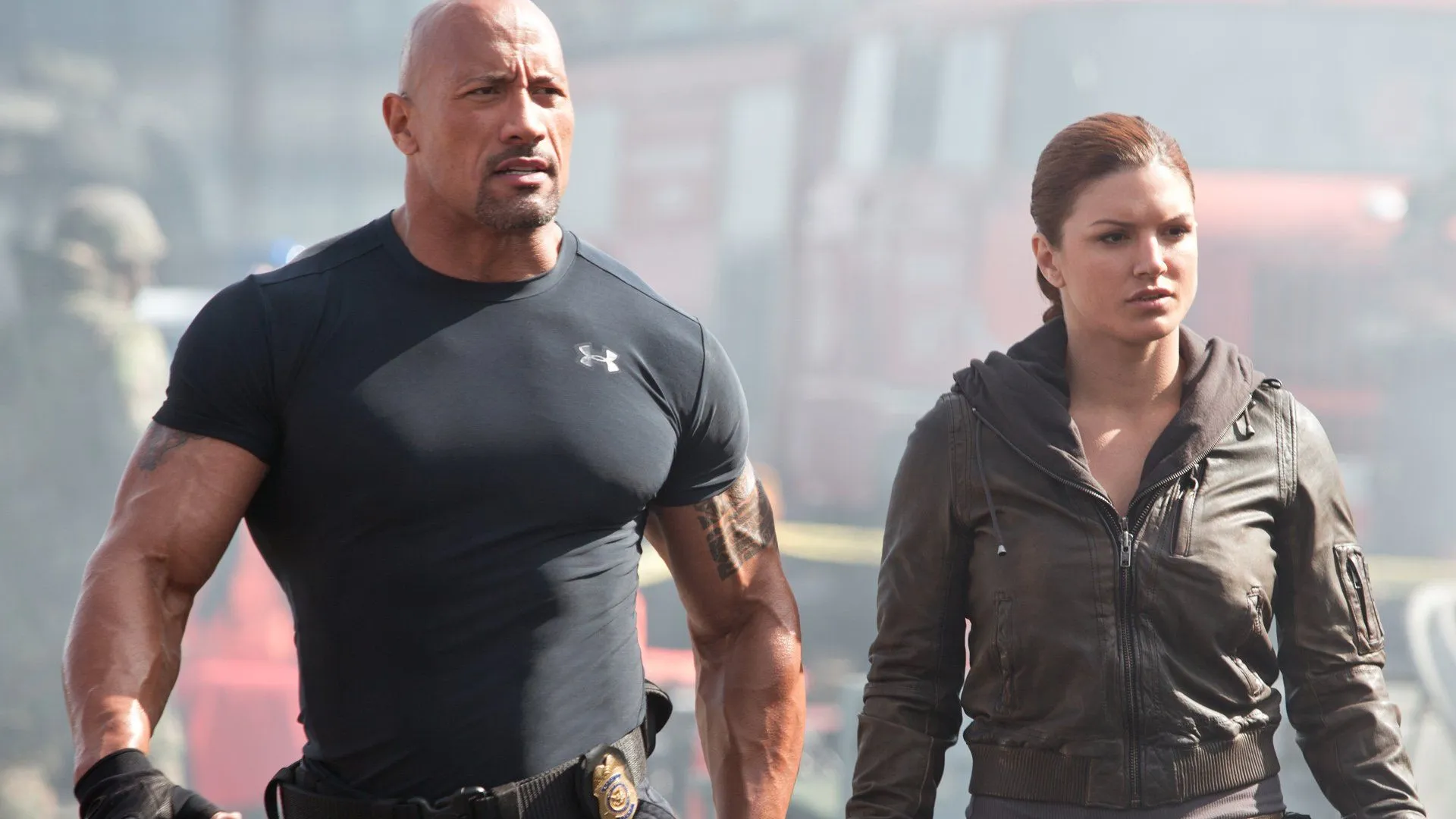 Fast & Furious 6 HD Wallpaper: Luke Hobbs and Riley Hicksx1080