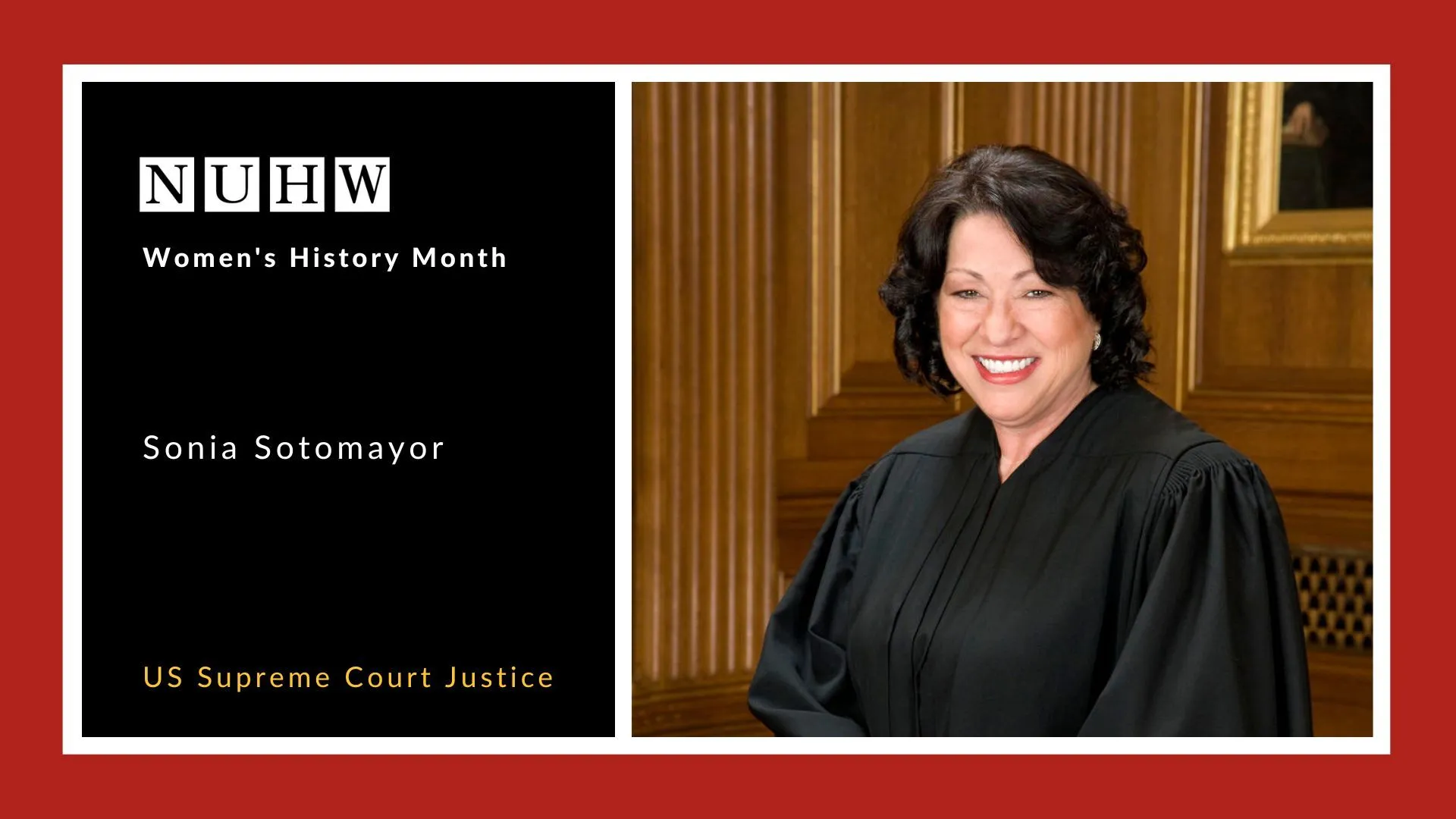 Sonia Sotomayor Union of Healthcare Workers