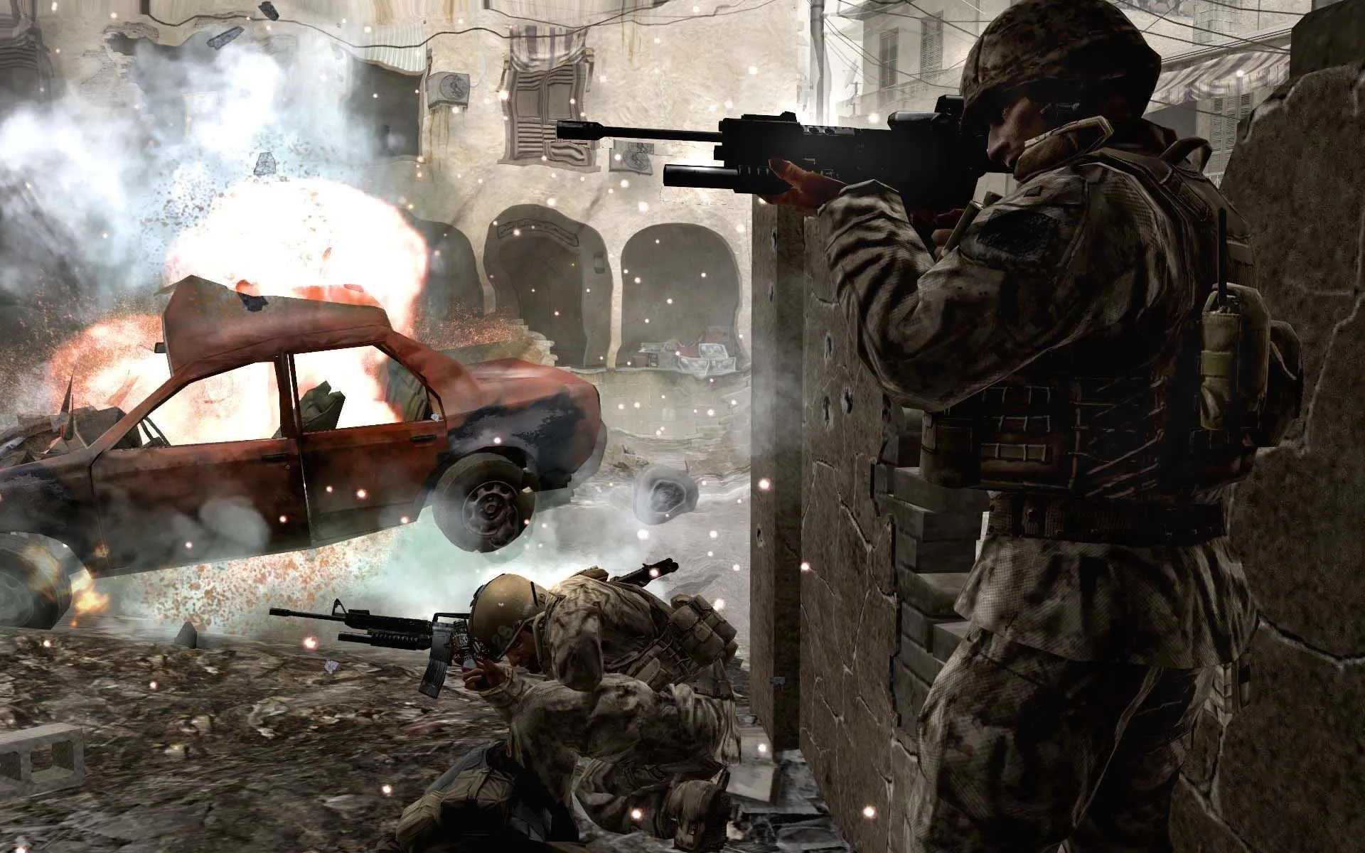 call of duty 4 modern warfare, soldiers, machine Wallpaper, HD Games 4K Wallpaper, Image and Background