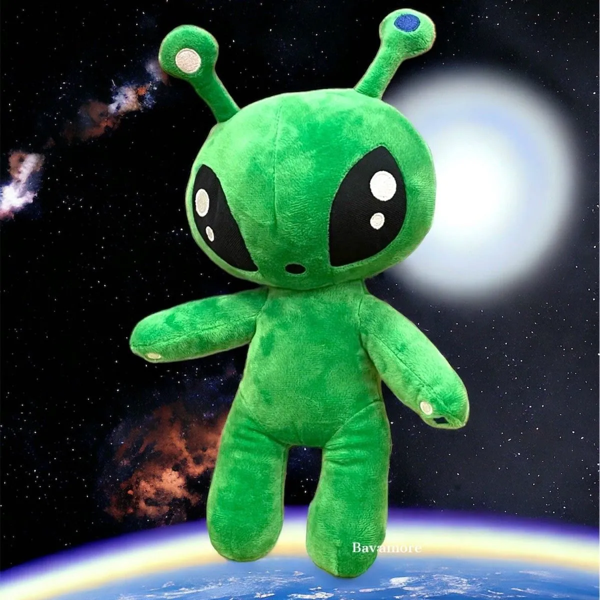 Ikea AFTONSPARV Collection Kids Soft Toy Alien, Green 13½ NEW