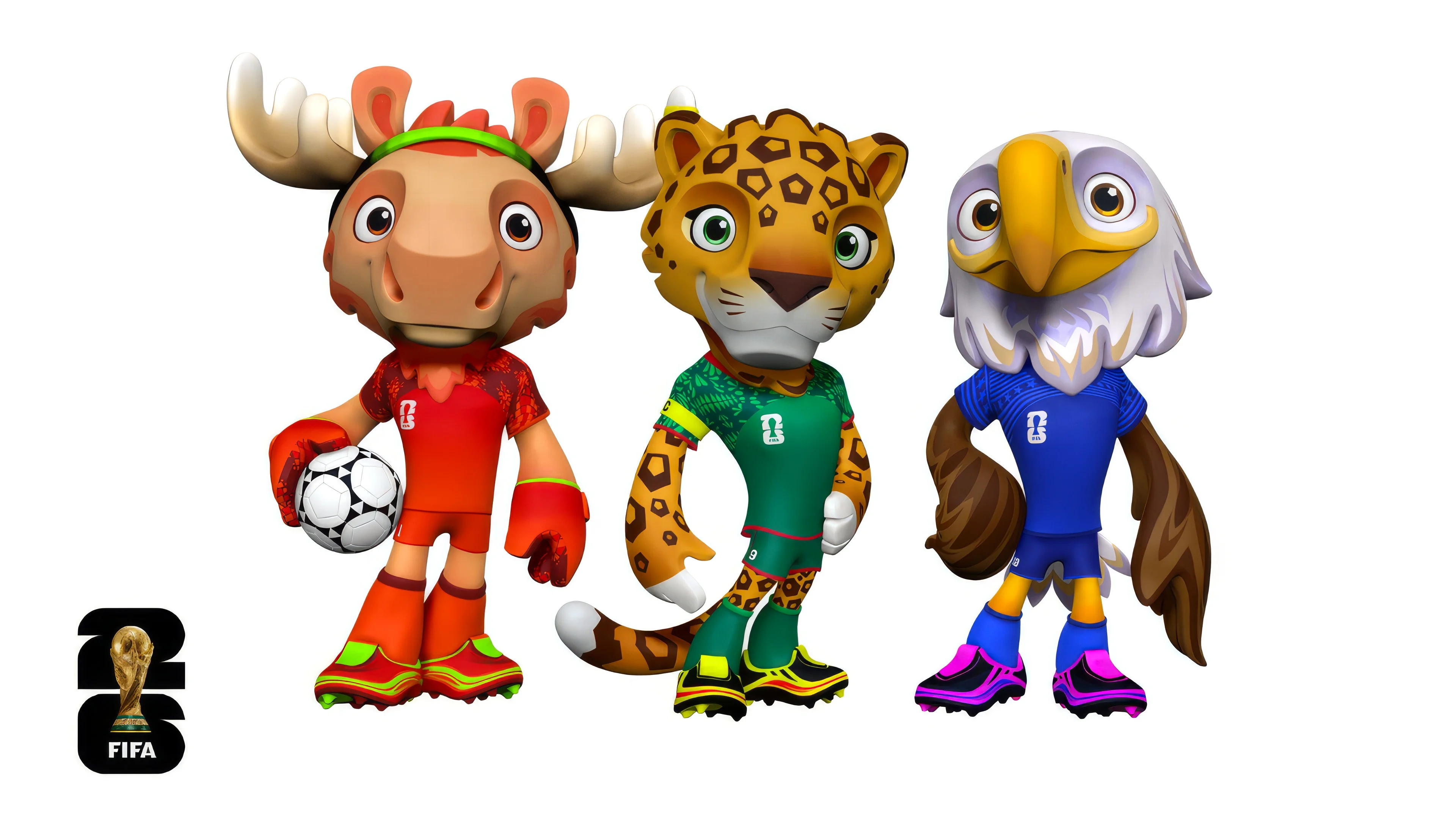 FIFA World Cup 2026 Mascots Wallpaper 4K for Desktop