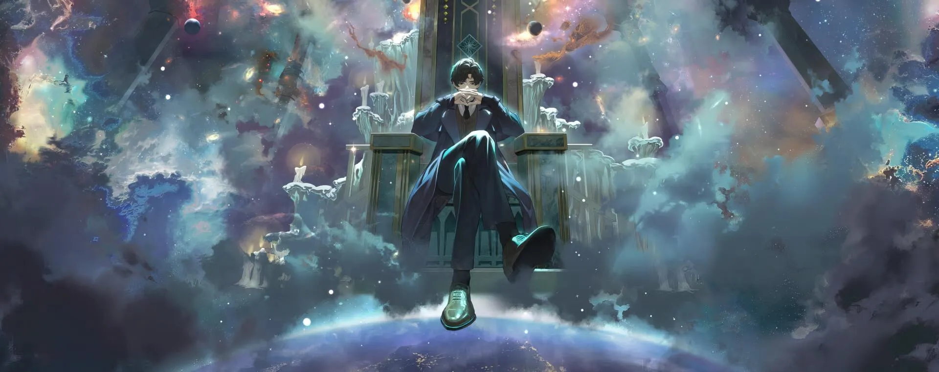 Lord of Mysteries: Anime HD Wallpaper of Mystical Throne Shadowsx1080