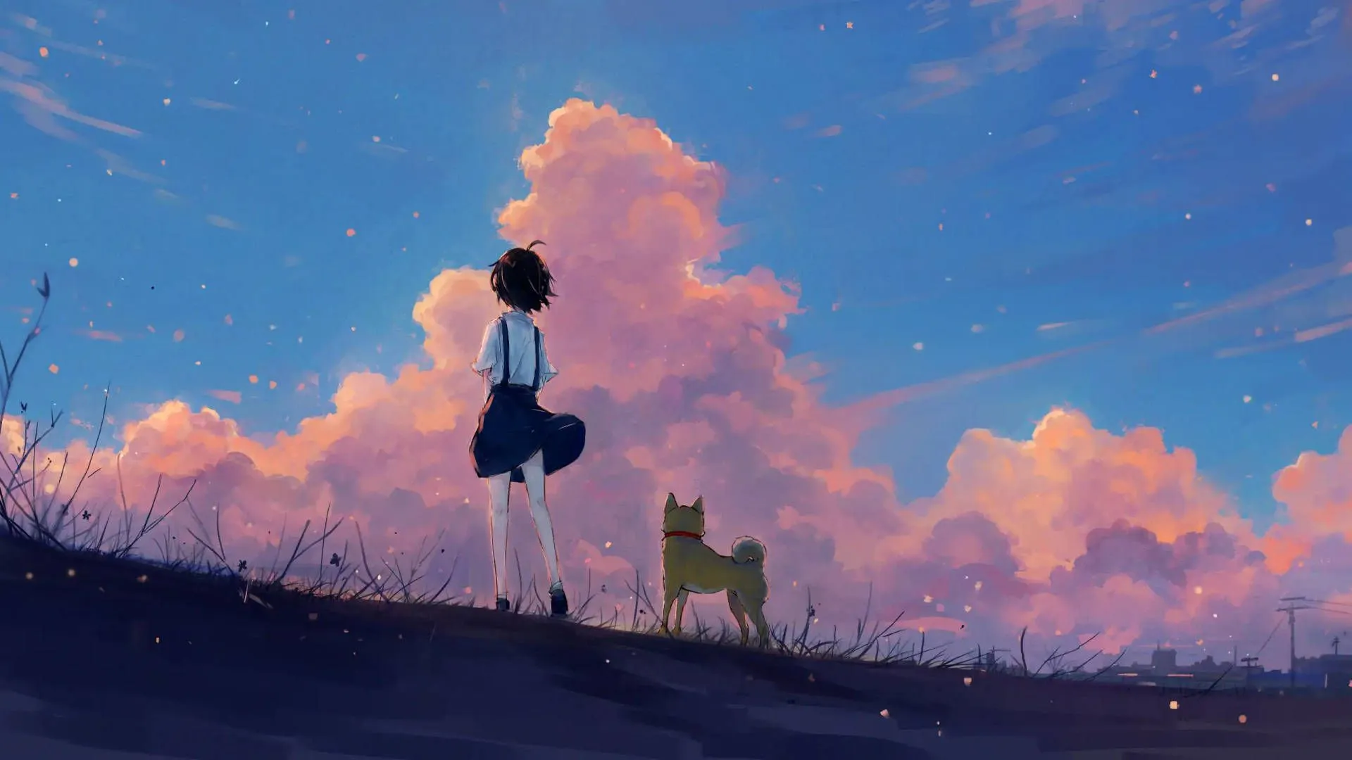 Download Hopeful Aesthetic Anime Art Desktop Wallpaper