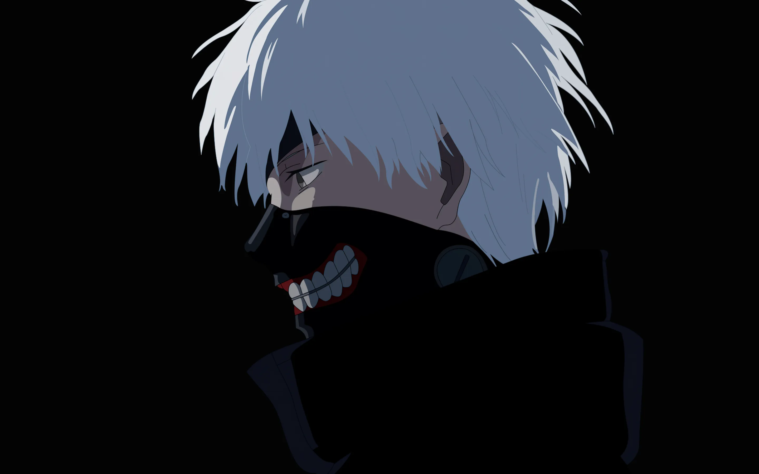 Ken Kaneki Wallpaper 4K, Minimalist, Tokyo Ghoul