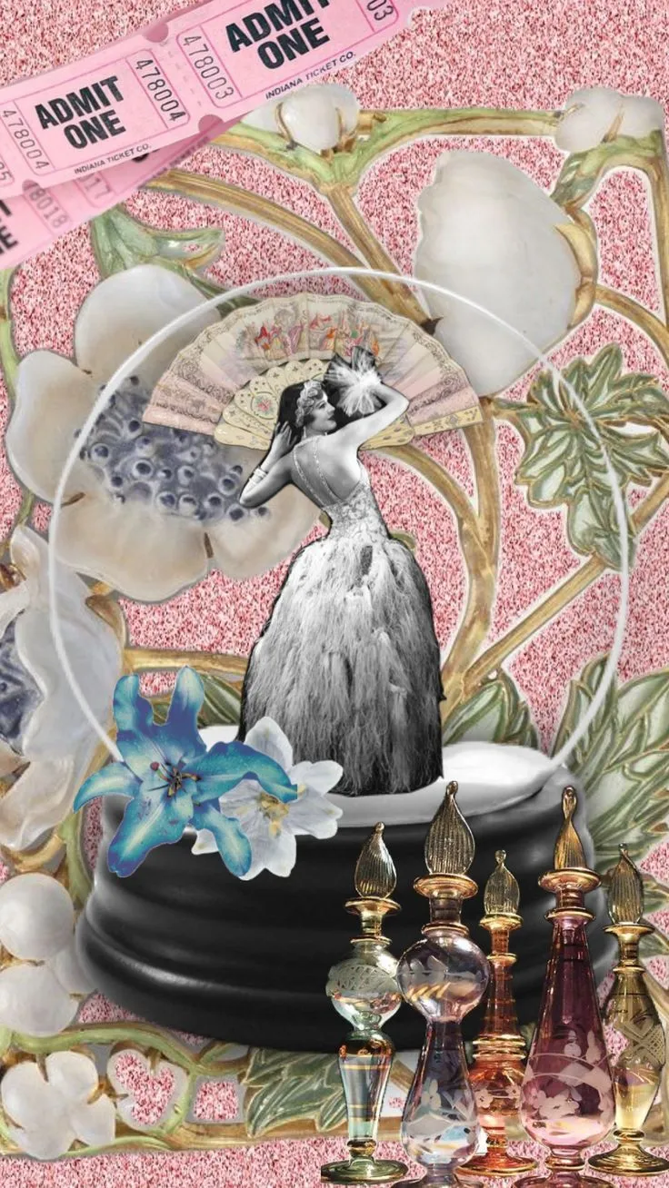 vintage #showgirl #girly #vibes #pink #wallpaper