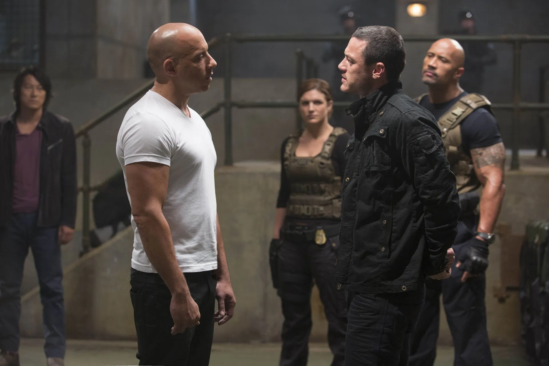 Wallpaper VIN Diesel, Dwayne Johnson, Vin Diesel, Dwayne Johnson, Dominic Toretto, Fast and furious 6, Luke Hobbs, Fast & Furious 6 for mobile and desktop, section фильмы, resolution 1920x1280