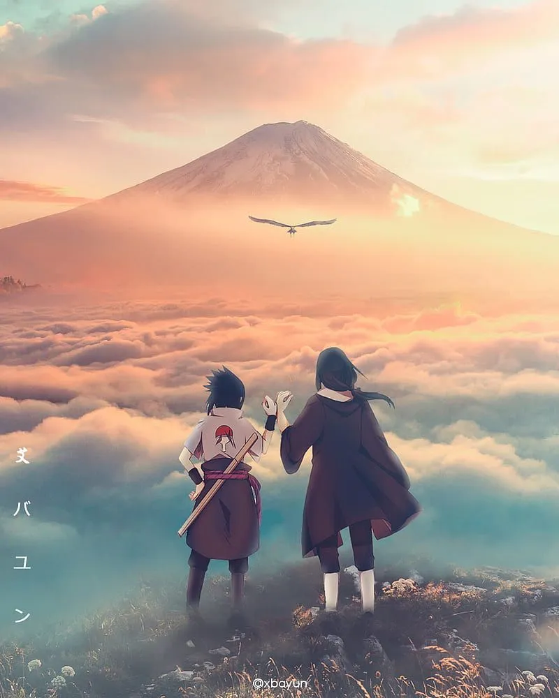 Itachi x Sasuke, naruto, uchiha, uchiha itachi, uchiha sasuke, HD phone wallpaper