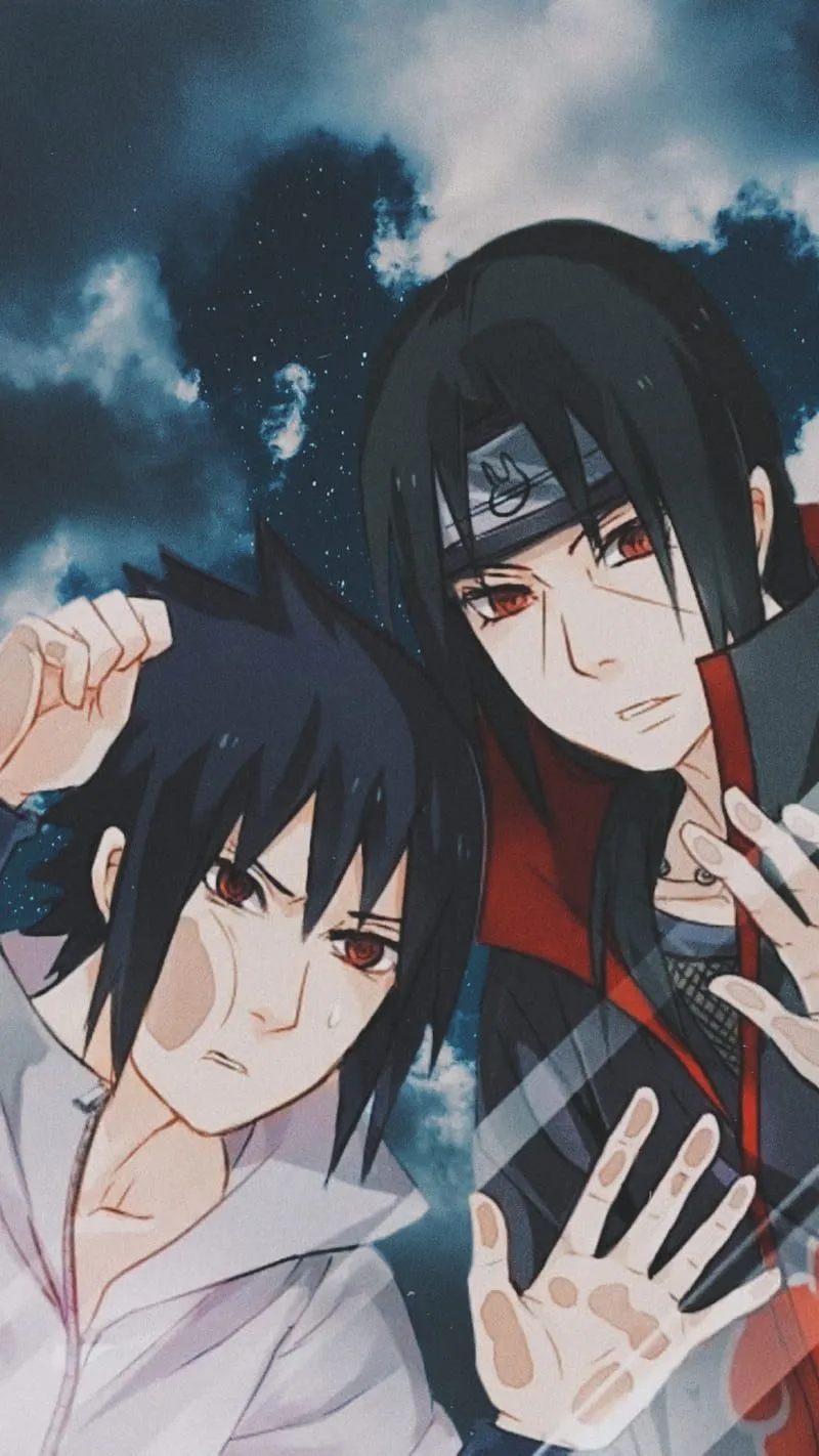 Naruto, itachi, sasuke, HD phone wallpaper