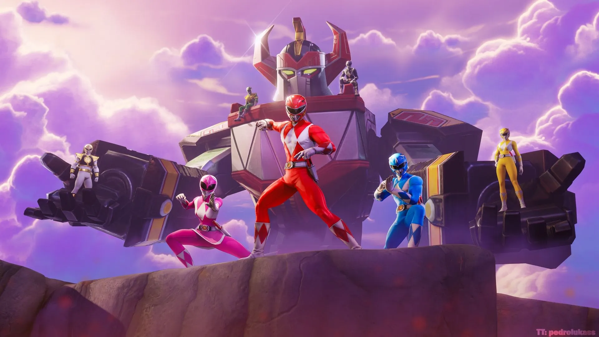 Power Rangers Wallpaper 4K, Fortnite, 2025 Games, Megazord