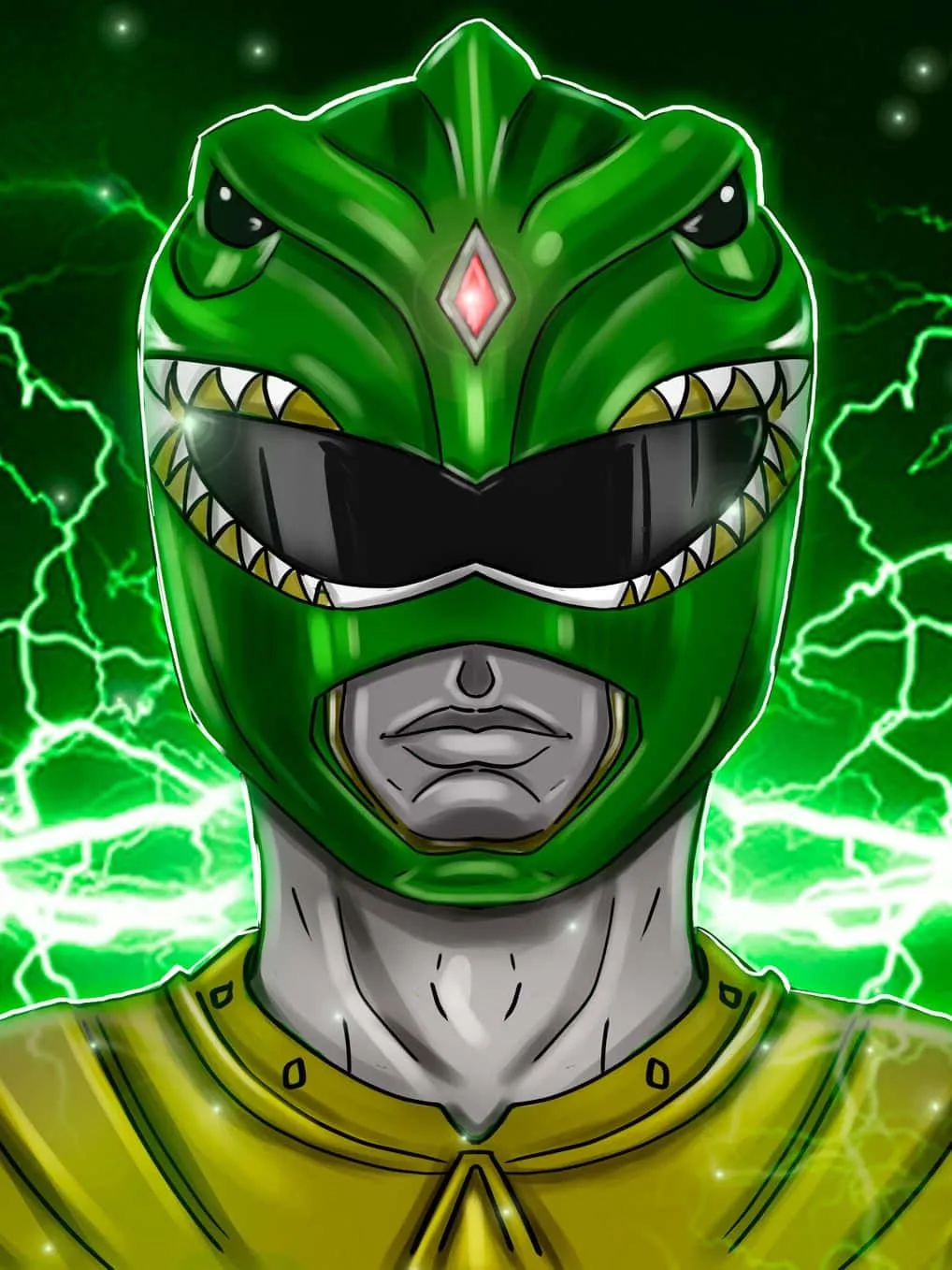 Download Green Ranger Power Up Wallpaper