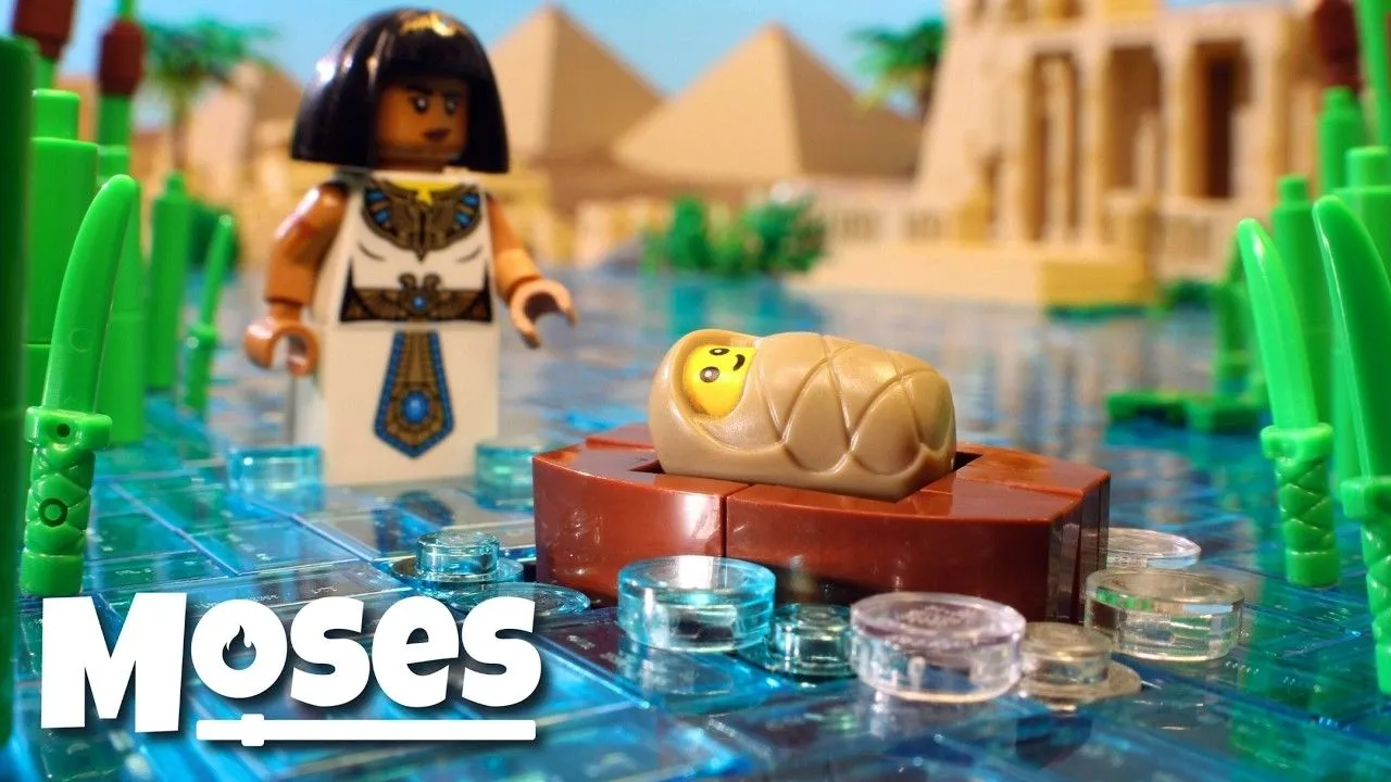 LEGO Bible. Moses Prince Of Egypt (Exodus P1). Stop Motion Animation