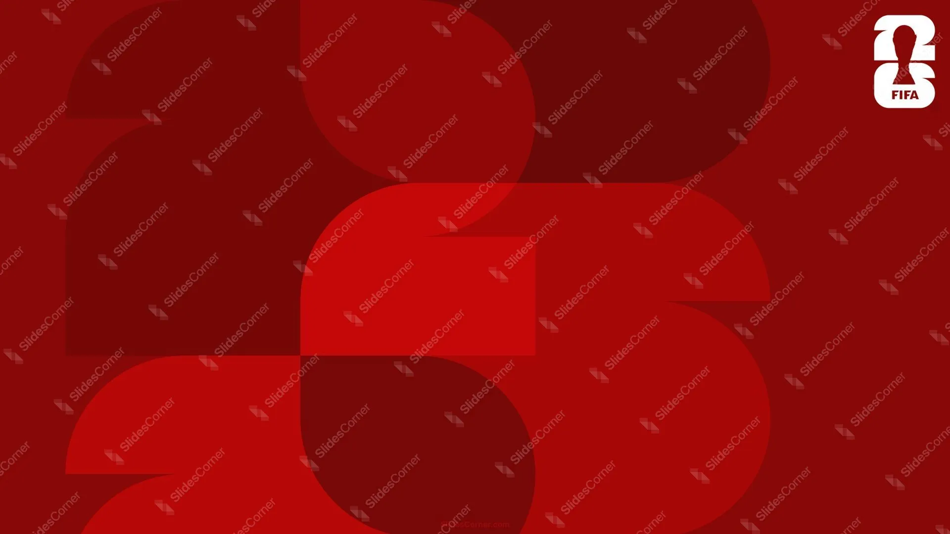 FIFA World Cup 2026 Background for Slides Red
