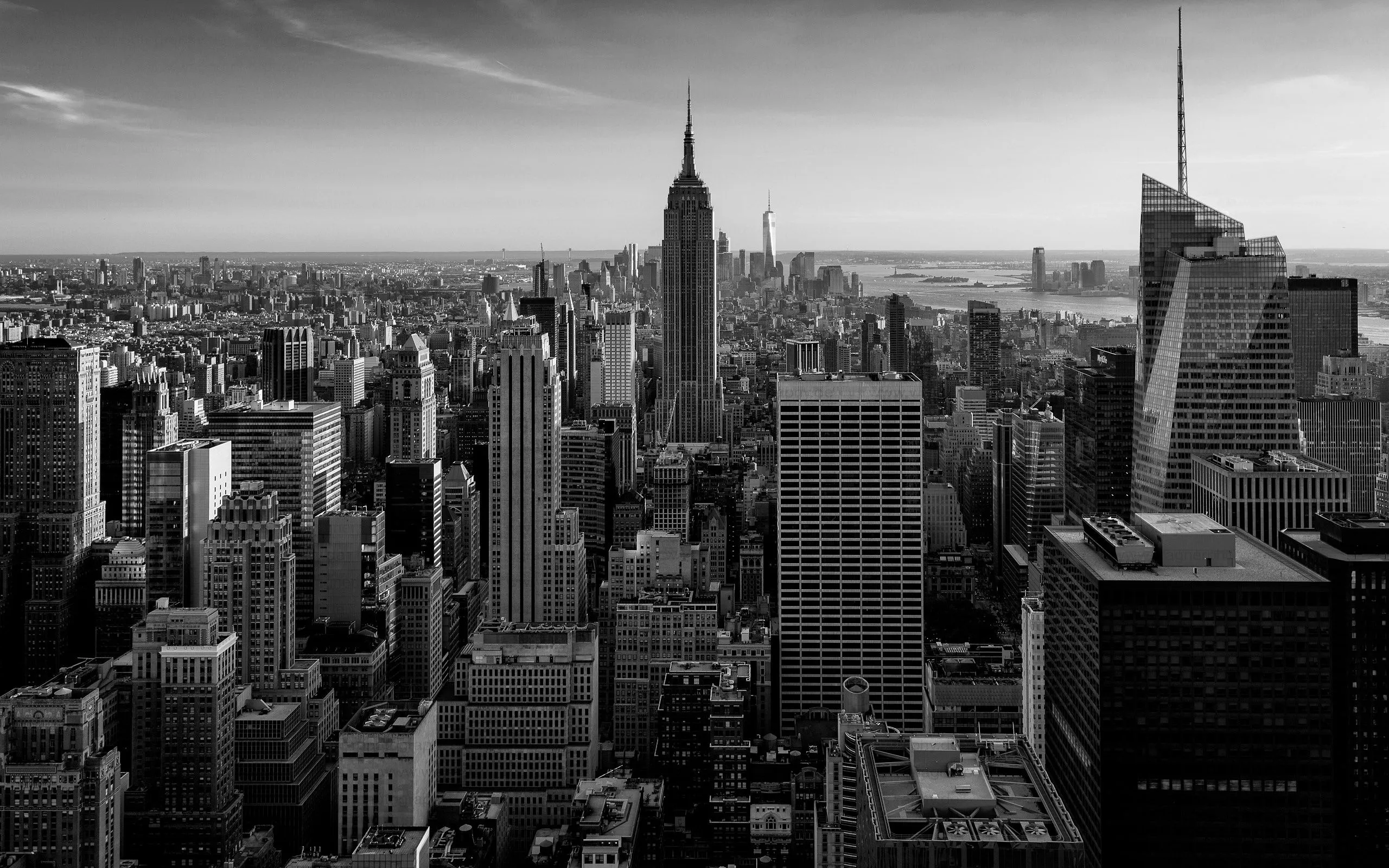 New York Black and White Wallpaper