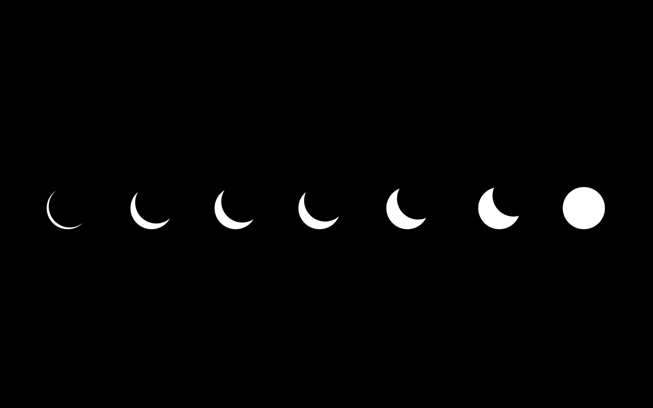 Aesthetic Black Moon Wallpaper 2560x1600 56424