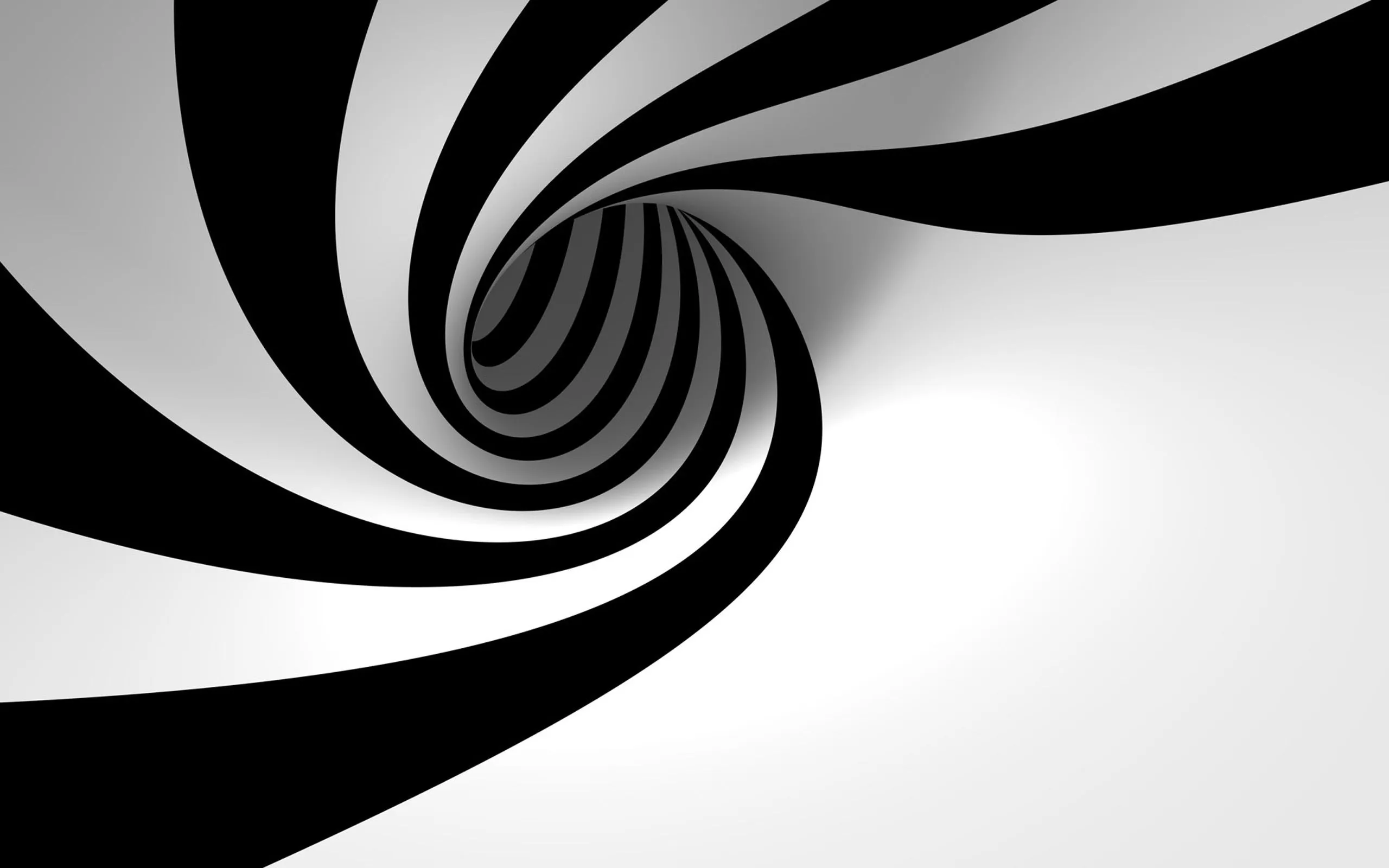 3D, View, Abstract, Black, And, White, Minimalistic, Hole, Spiral, Zebra, Stripes Wallpaper HD / Desktop and Mobile Background