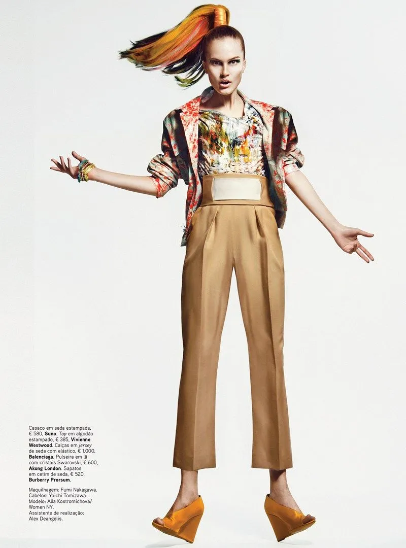 Alla Kostromichova in Vogue Portugal May 2013