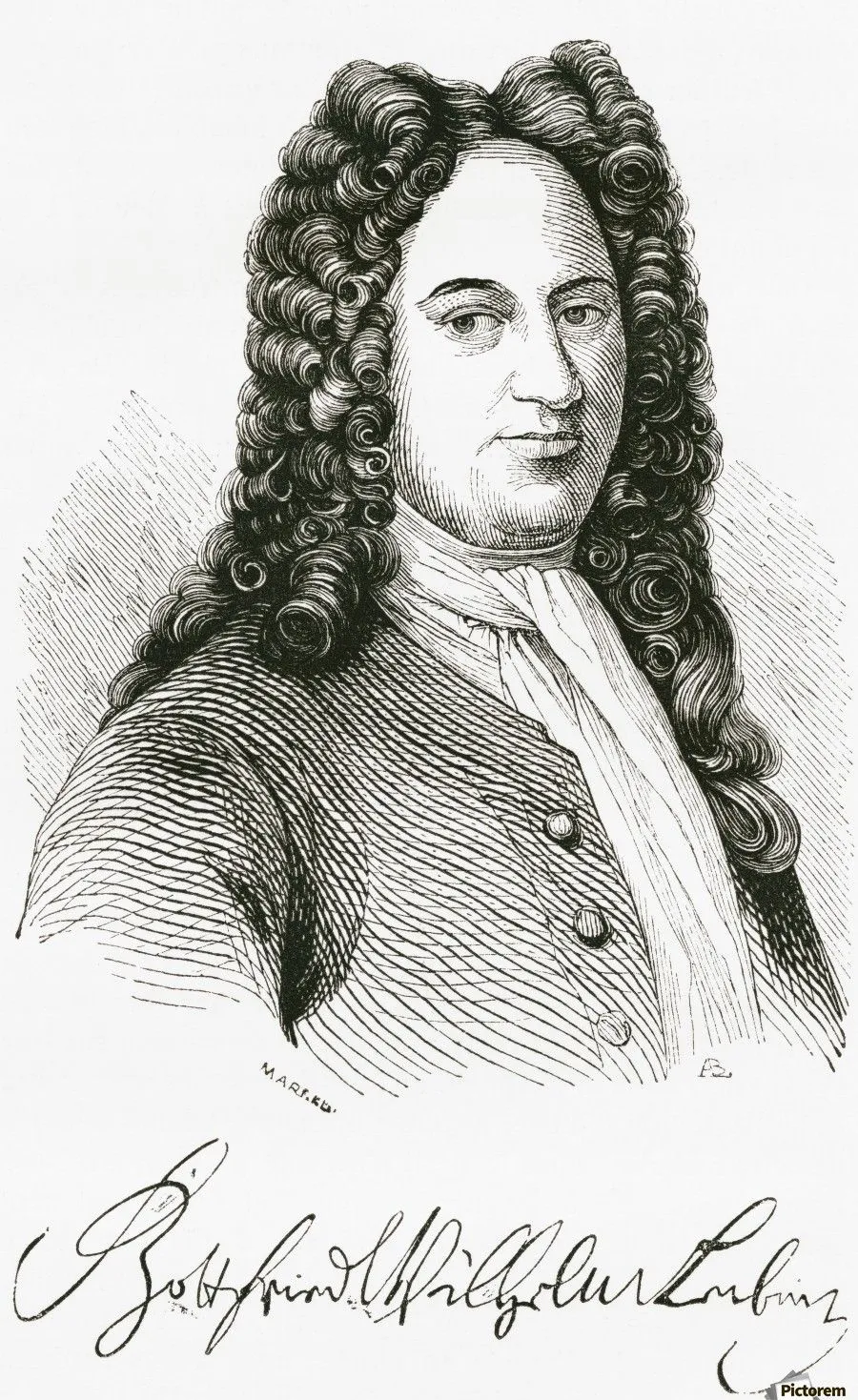 Gottfried Wilhelm von Leibniz, 1646 by PacificStock Wall Art