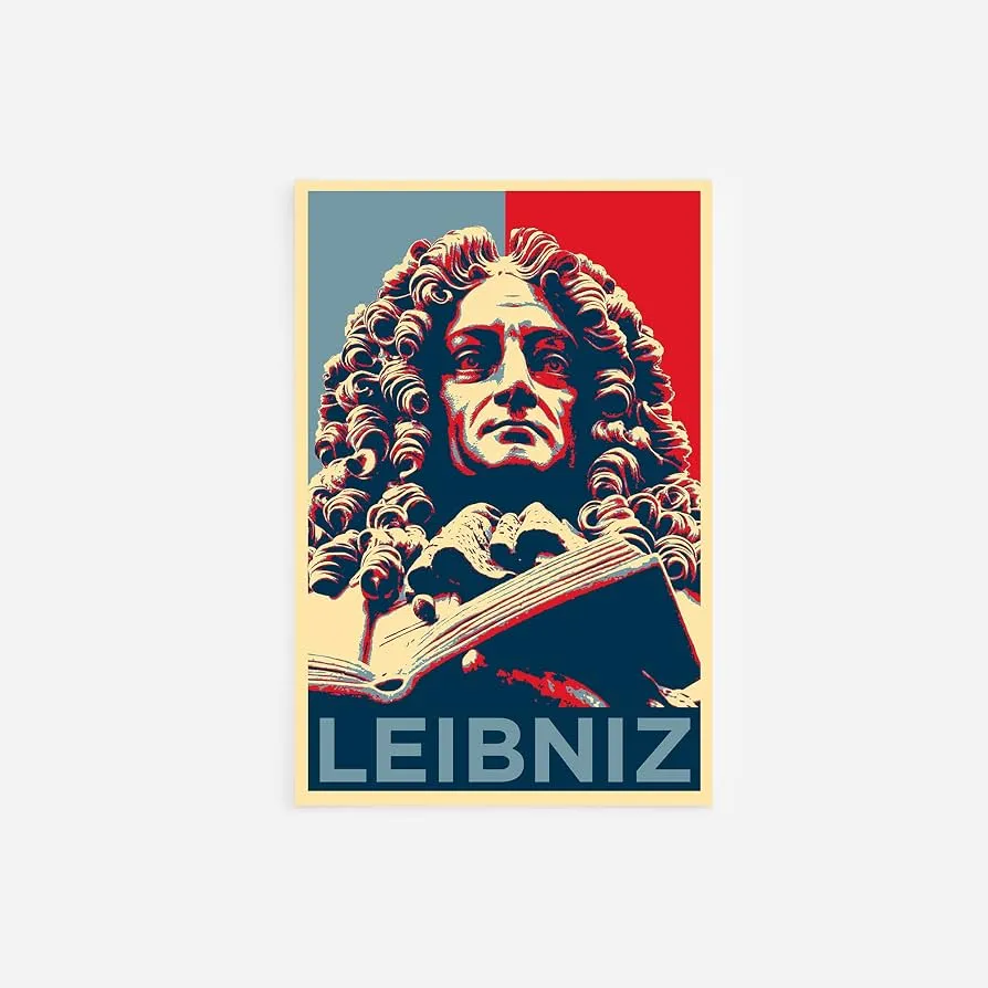 Gottfried Wilhelm Leibniz Art Print // Size: 18 x 12 Inches, Home & Kitchen