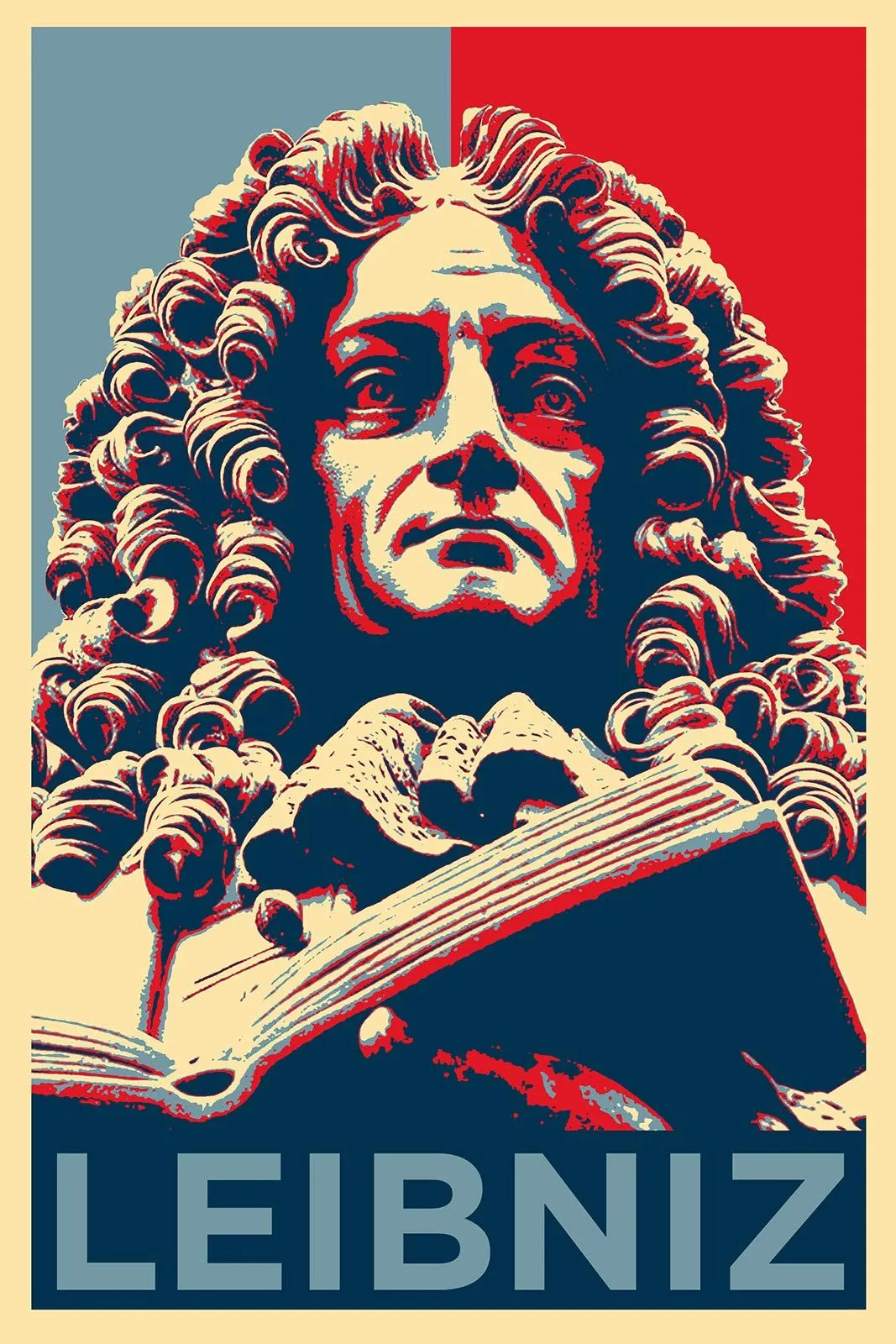 Gottfried Wilhelm Leibniz Art Print // Size: 18 x 12 Inches, Home & Kitchen