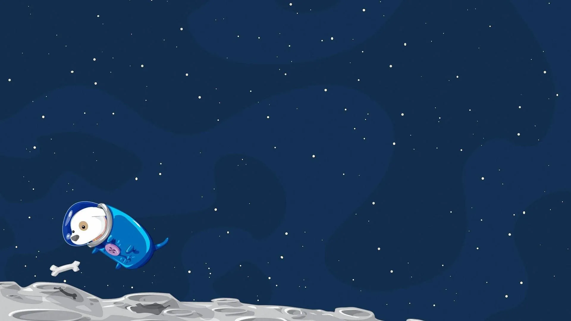 Download Astronaut Cartoon Dog Wallpaper
