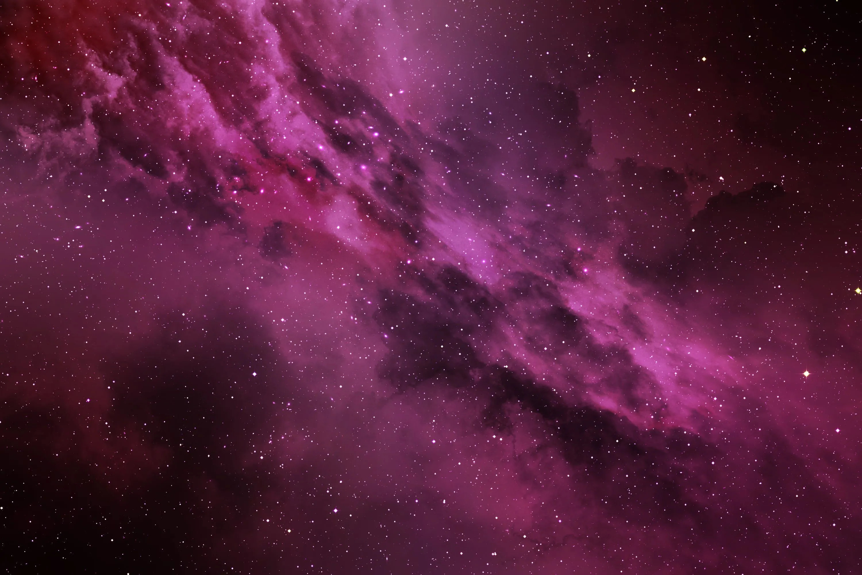Illustration of purple galaxy HD wallpaper