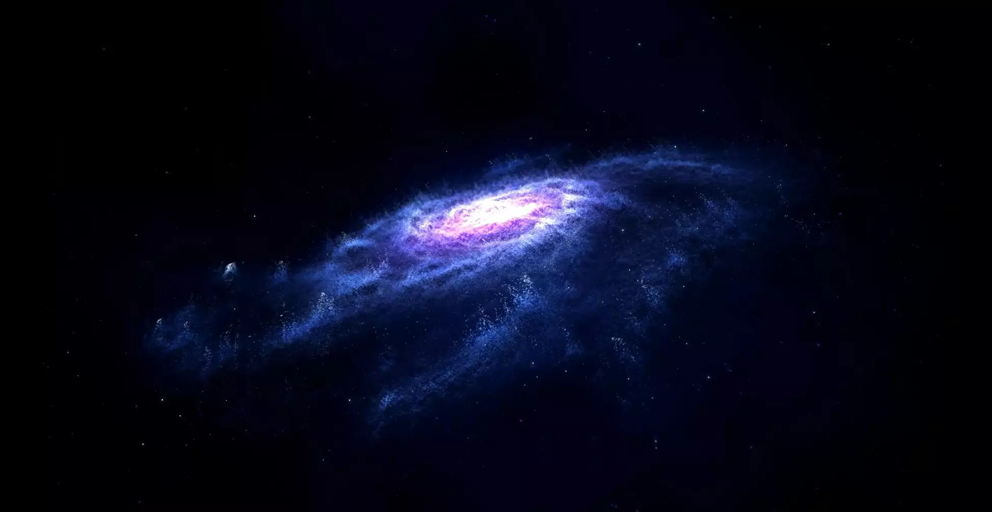 Live wallpaper Purple galaxy, black background download on VSThemes.org