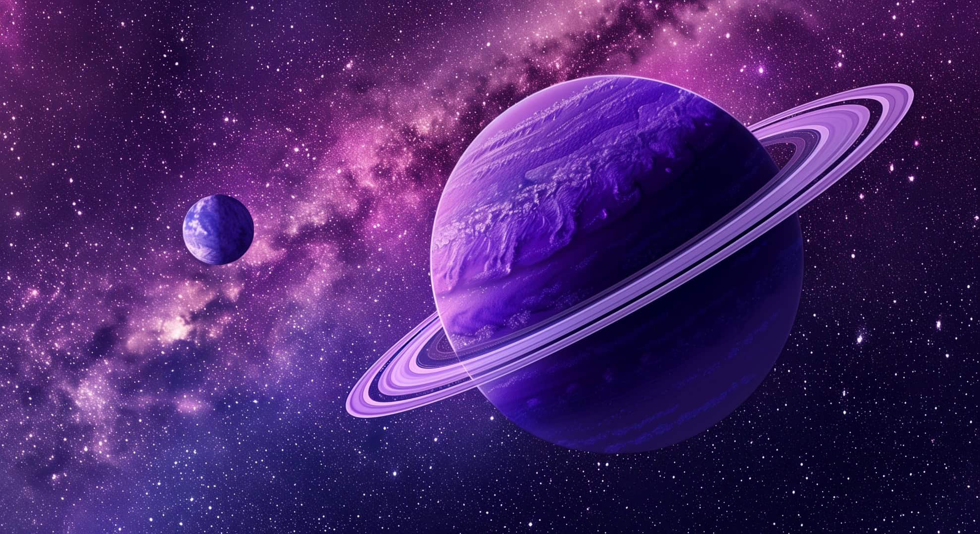 Purple Galaxy HD Wallpaper High Quality