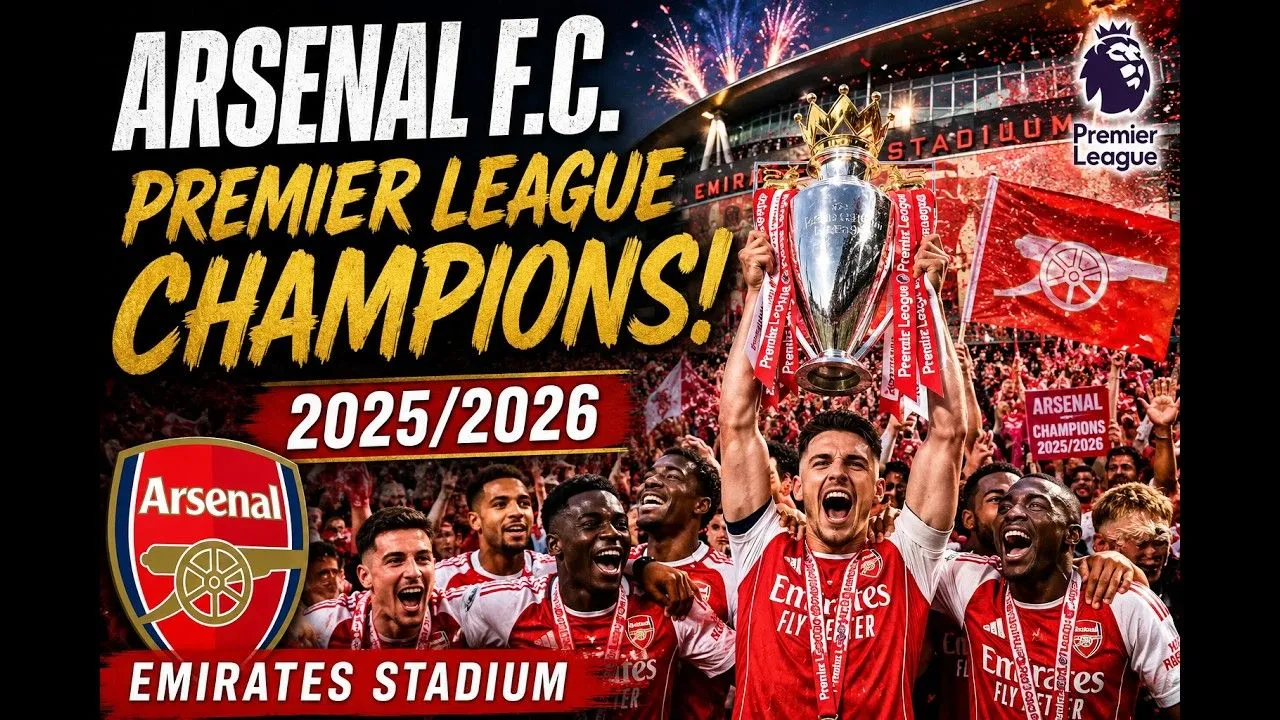 Arsenal End 22 Year Wait! Premier League Celebration At Emirates Stadium