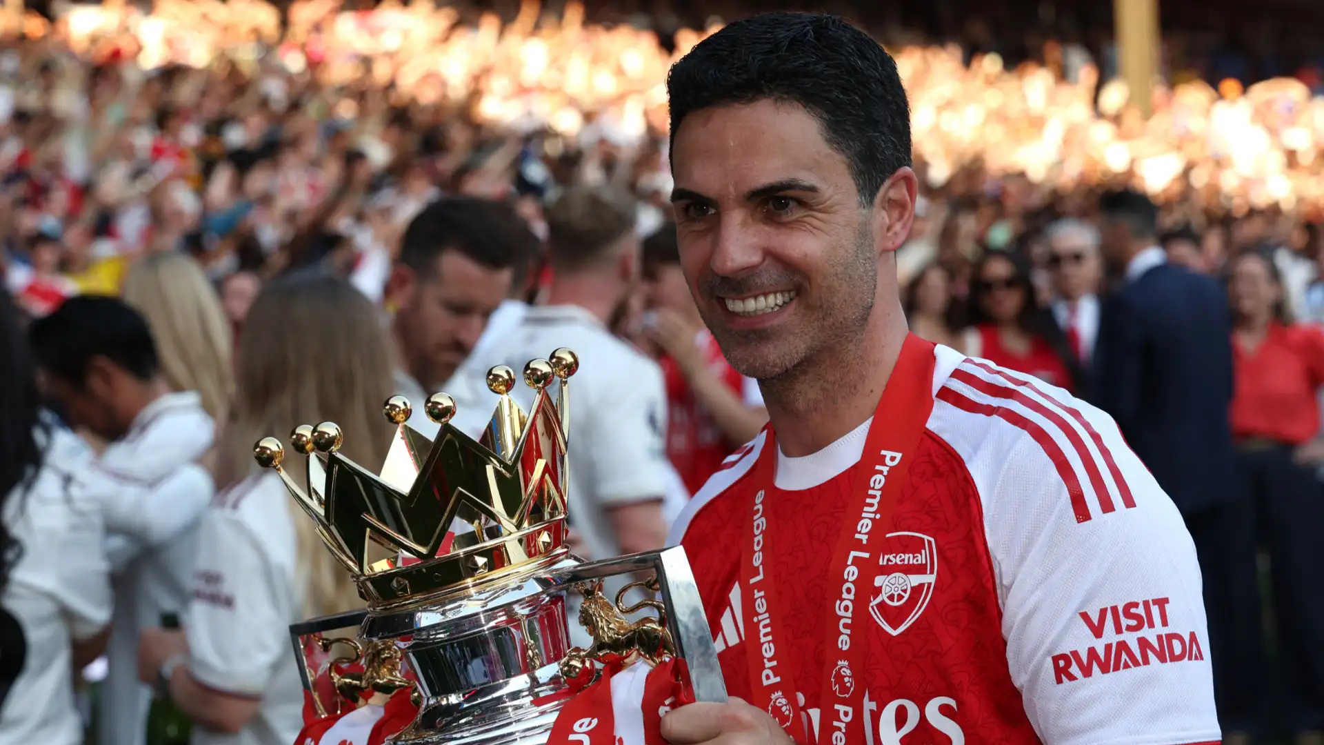 We can't wait to lift the Champions League' boss Mikel Arteta sends 'incredible energy' warning to PSG after Premier League title success. Goal.com US