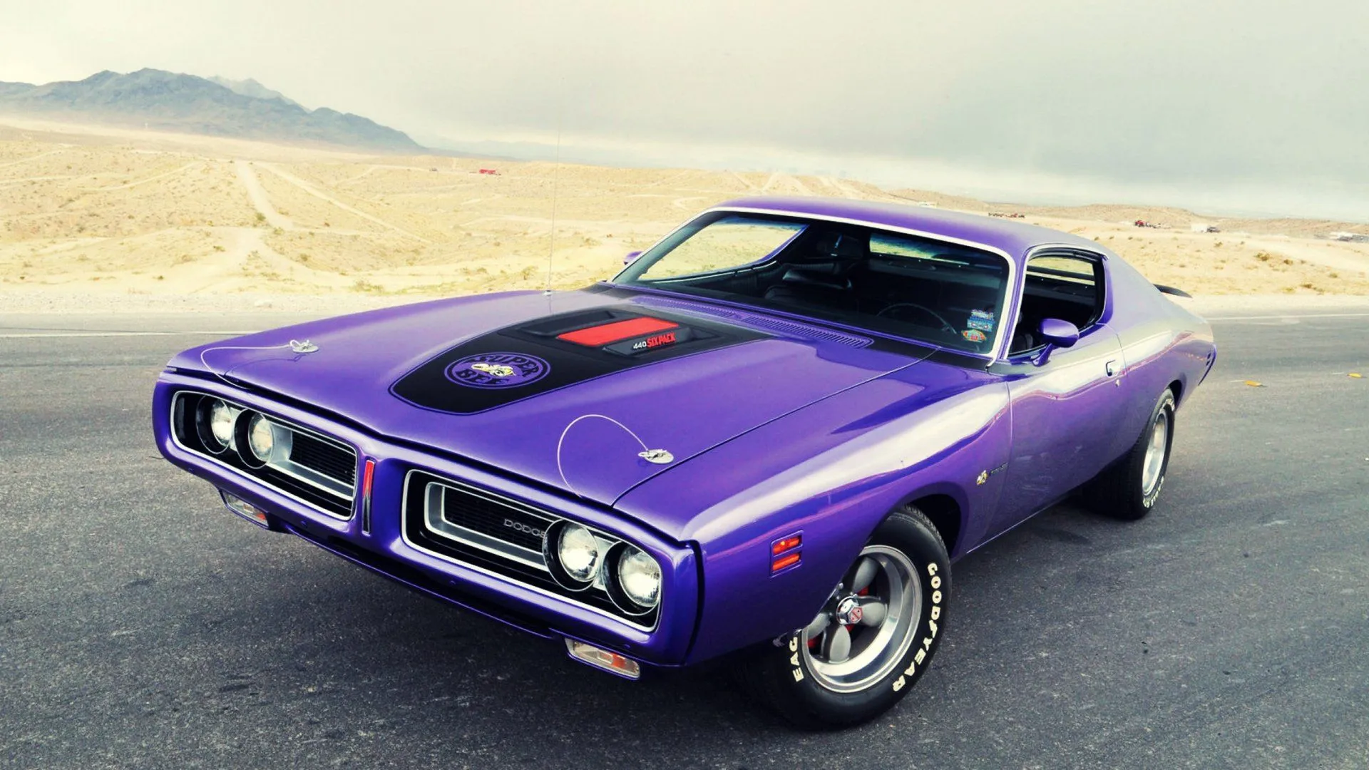 Dodge Super Bee HD Wallpaper: Classic Muscle Car Power on the Open Roadx1440