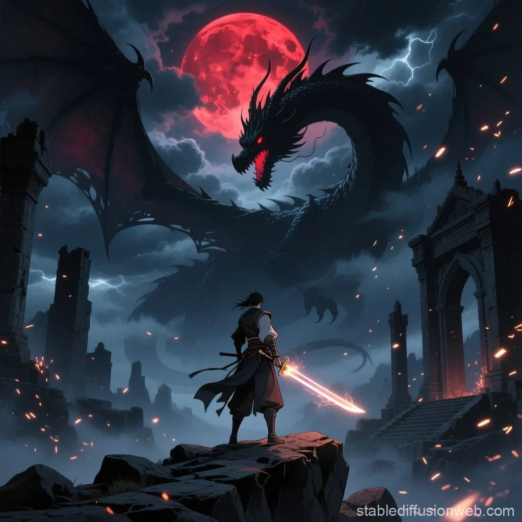 anime background 4k dark fantasy Prompts. Stable Diffusion Online