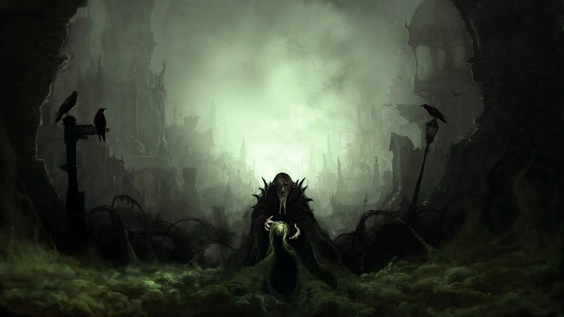 fantasy Art, Spooky, Necromancers Wallpaper HD / Desktop and Mobile Background