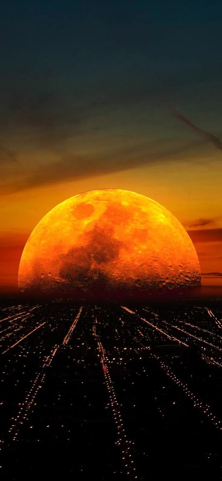 Mobile wallpaper blood moon