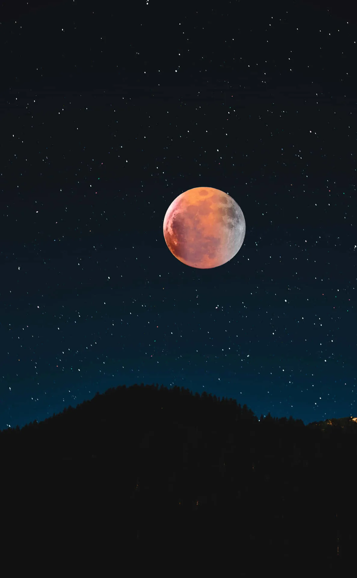 Download Full Red Moon Phone Background