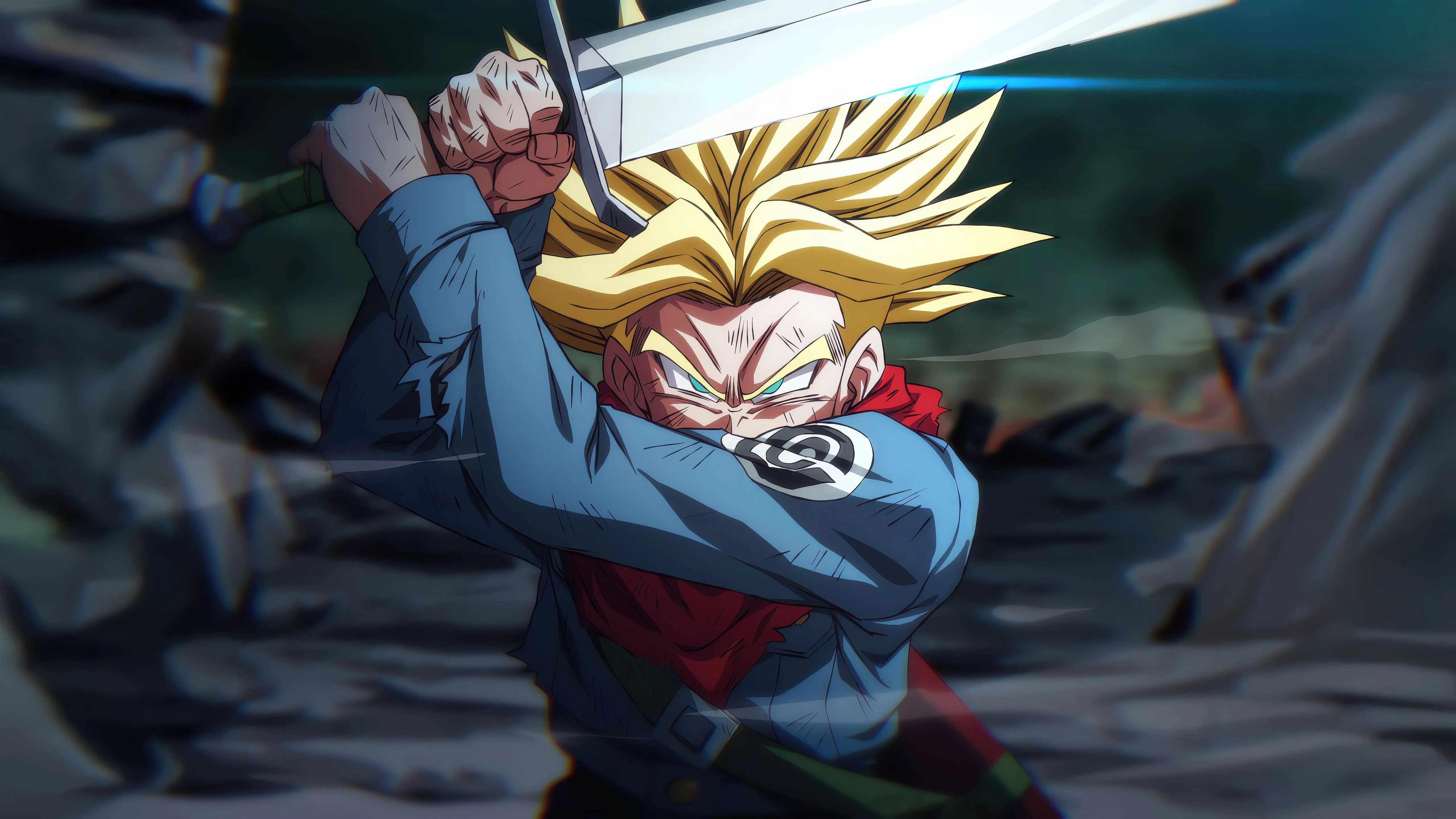 Trunks Wallpaper 4K, Sword, Dragon Ball Z, 5K
