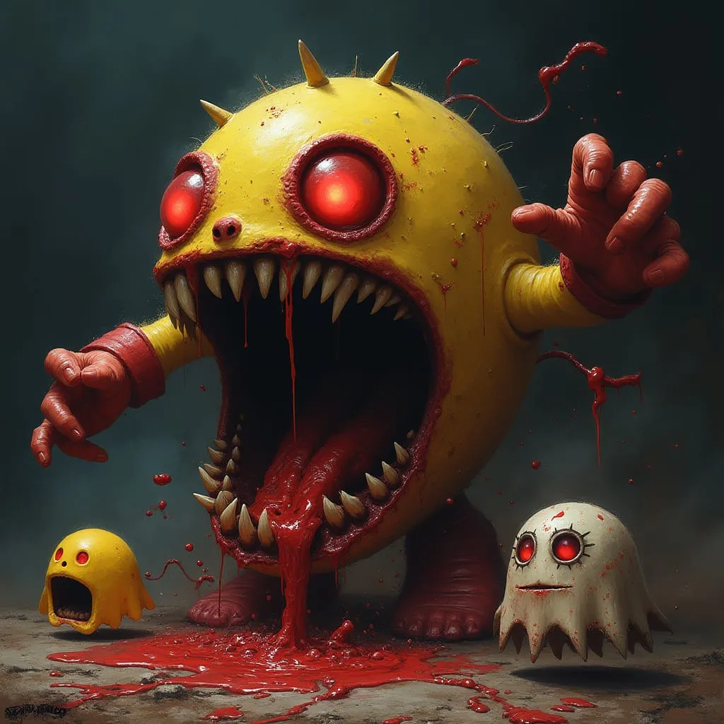 Evil Pac Man Horror Scene