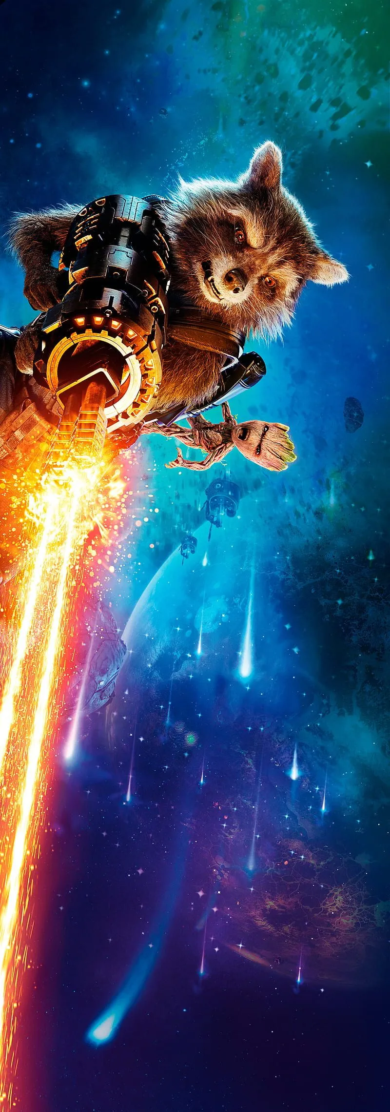 Rocket and groot, avengers, galaxy, groot, guardians, marvel, rocket, silverbull, HD phone wallpaper