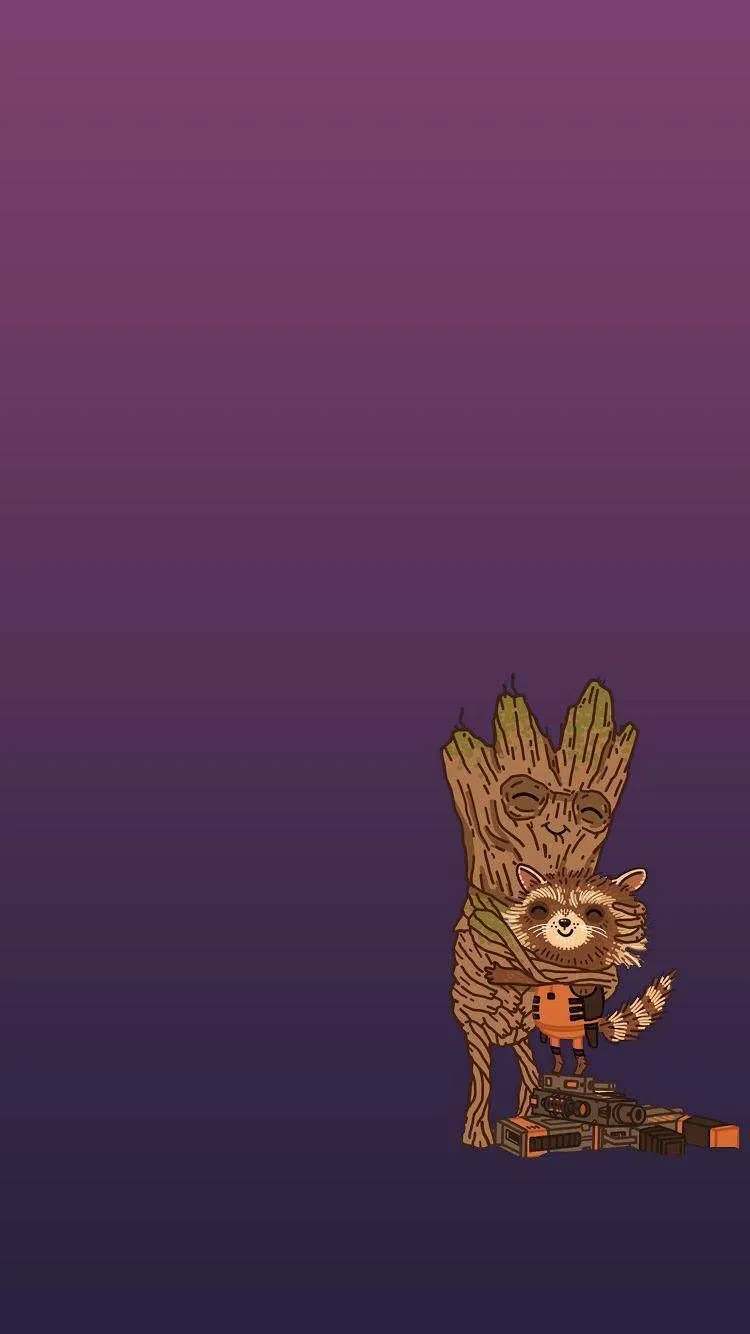 Download 4k Guardians Of The Galaxy Groot And Rocket Raccoon Wallpaper