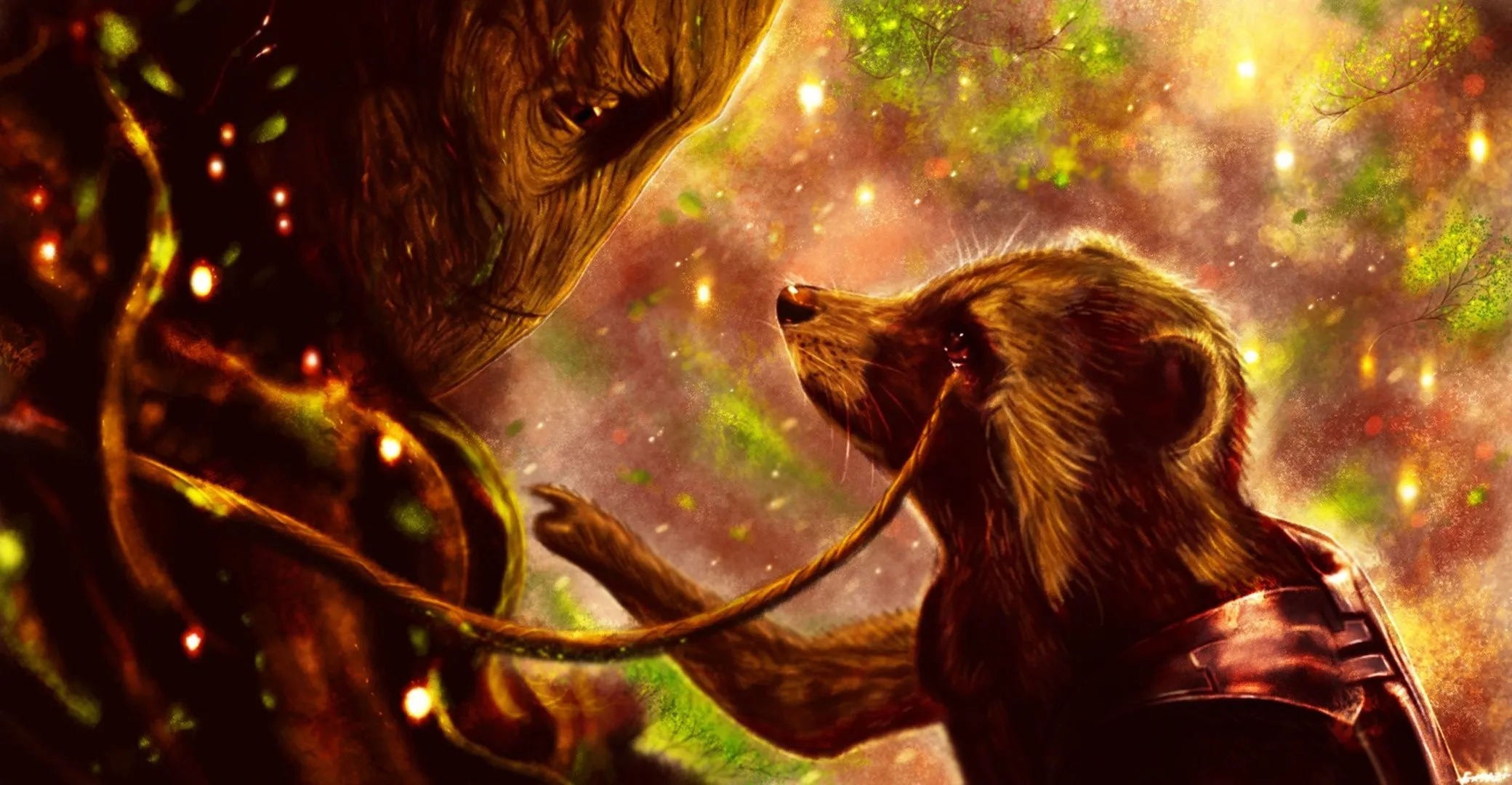 Wallpaper Rocket, raccoon, Guardians of the Galaxy, Rocket Raccoon, Groot for mobile and desktop, section фильмы, resolution 2080x1080