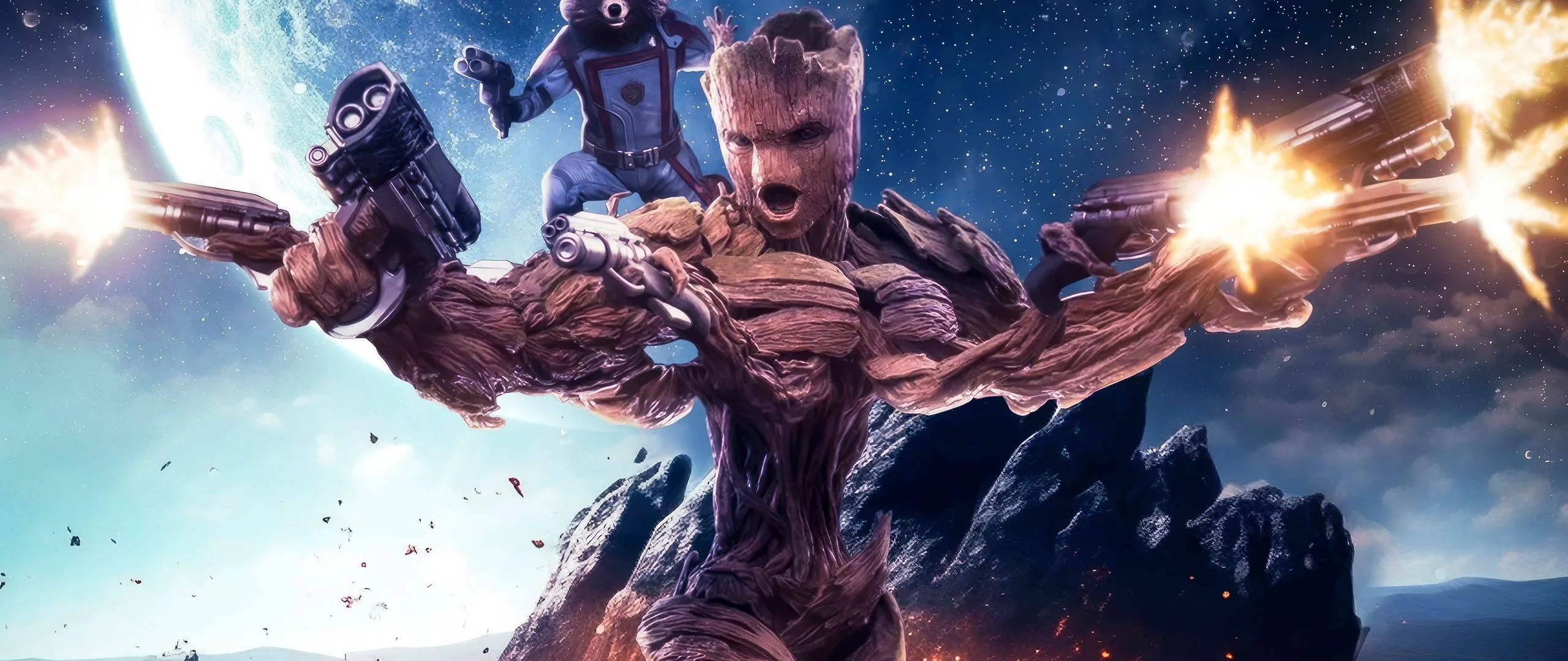 Groot And Rocket Raccoon In Guardians Of Galaxy Vol 3 4k Wallpaper, 2560x1080 Resolution HD 4k Wallpaper, Image, Background, Photos and Picture