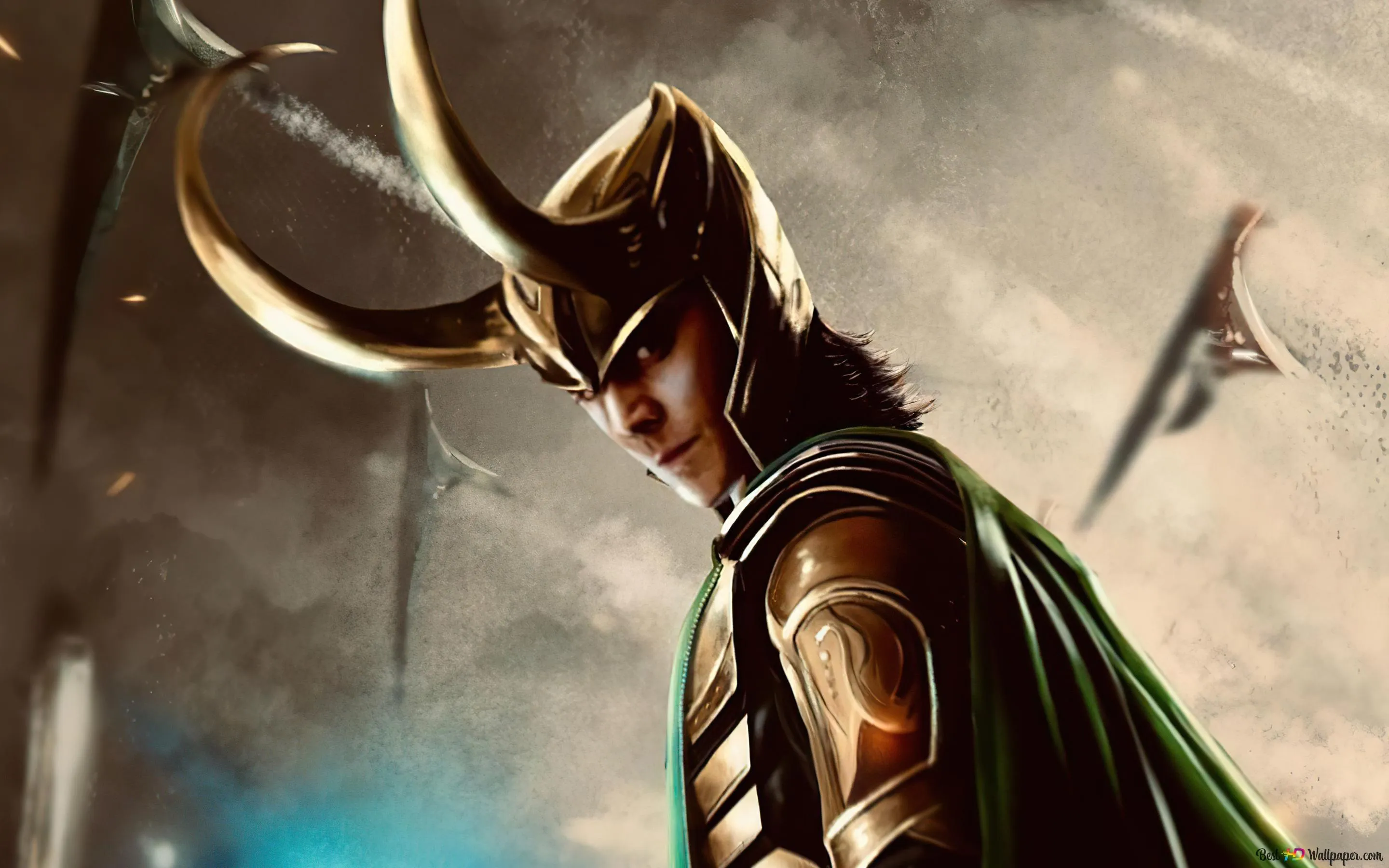 Loki With His Devil Throne 4K wallpaper download